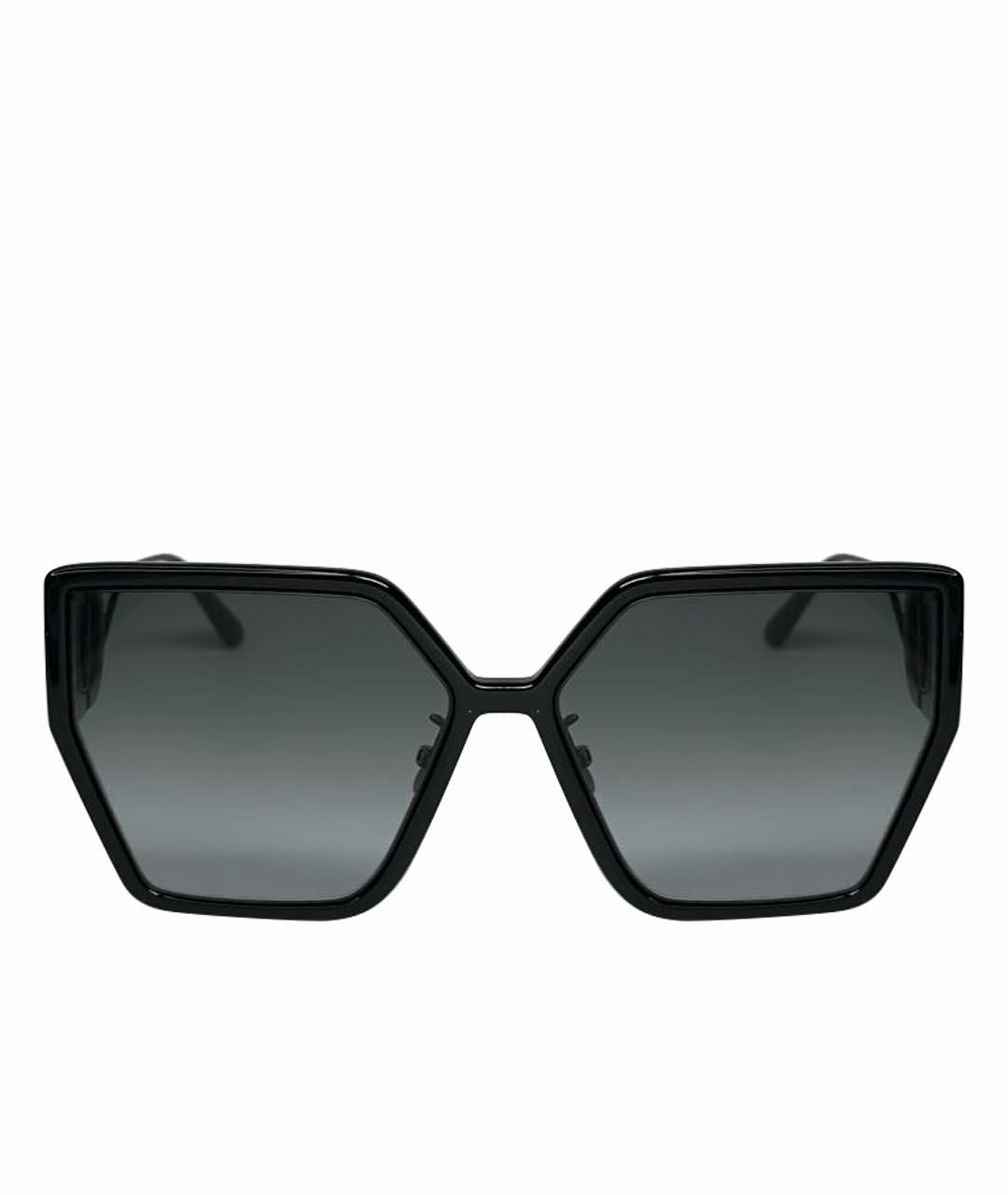CHRISTIAN DIOR Черные пластиковые солнцезащитные очки, фото 1