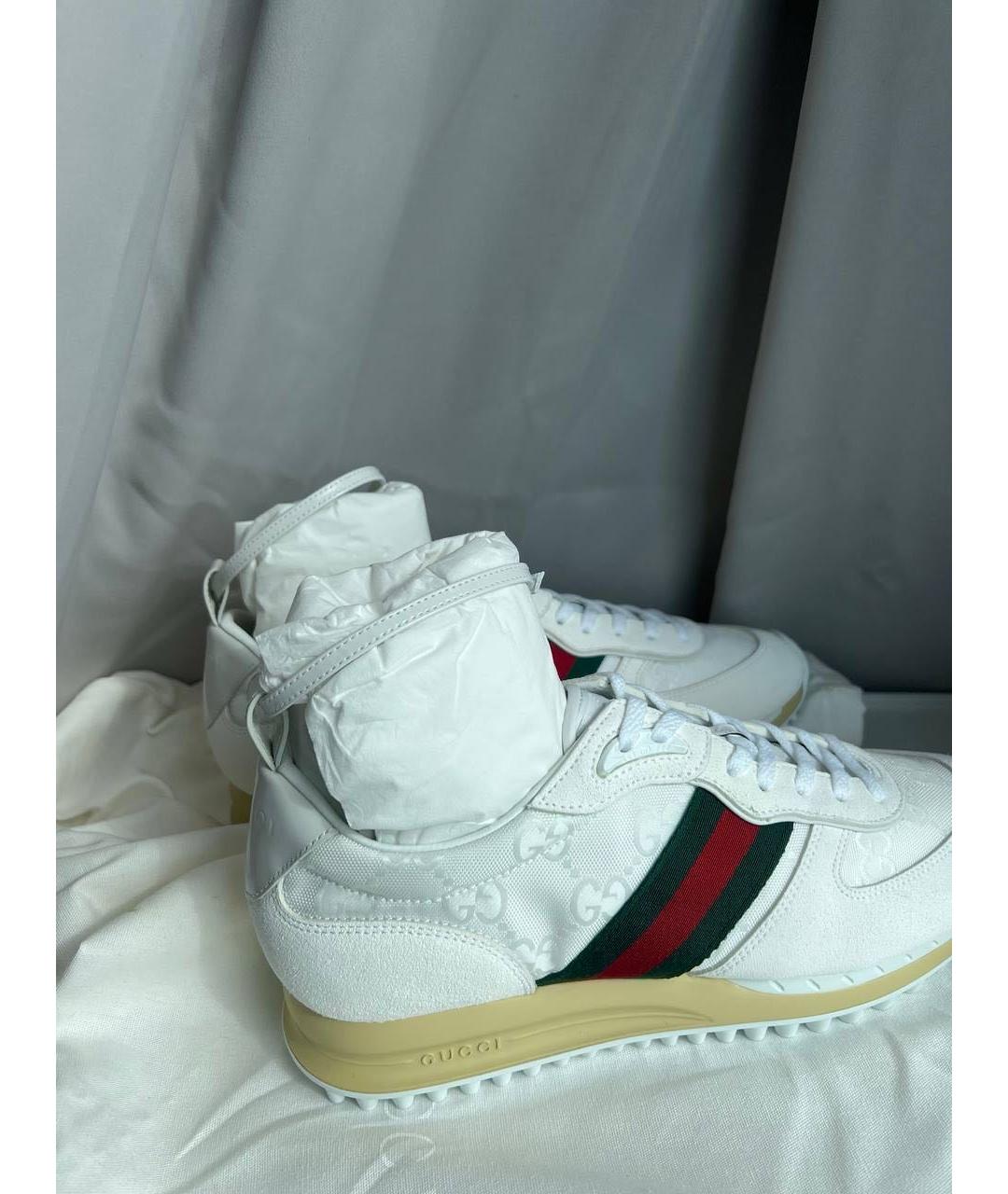 GUCCI Белые кроссовки, фото 7