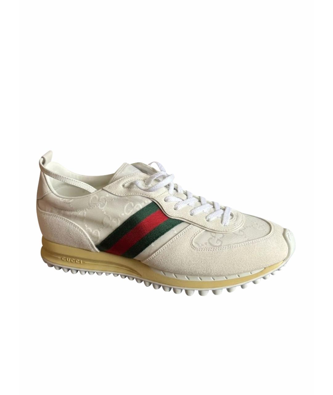 GUCCI Белые кроссовки, фото 1