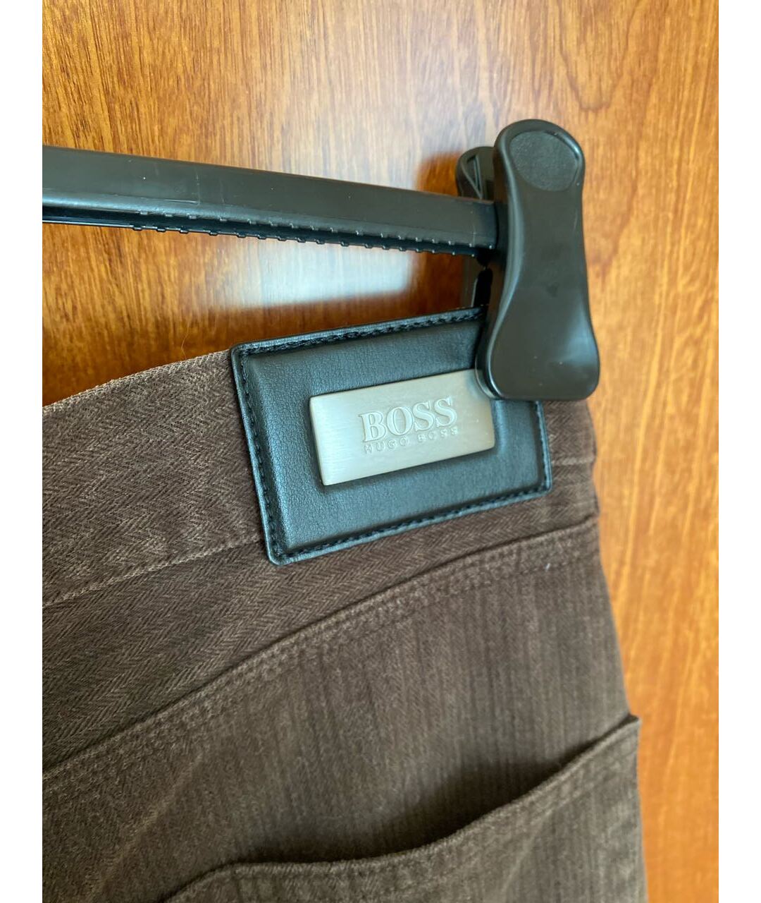HUGO BOSS Коричневые хлопковые повседневные брюки, фото 6