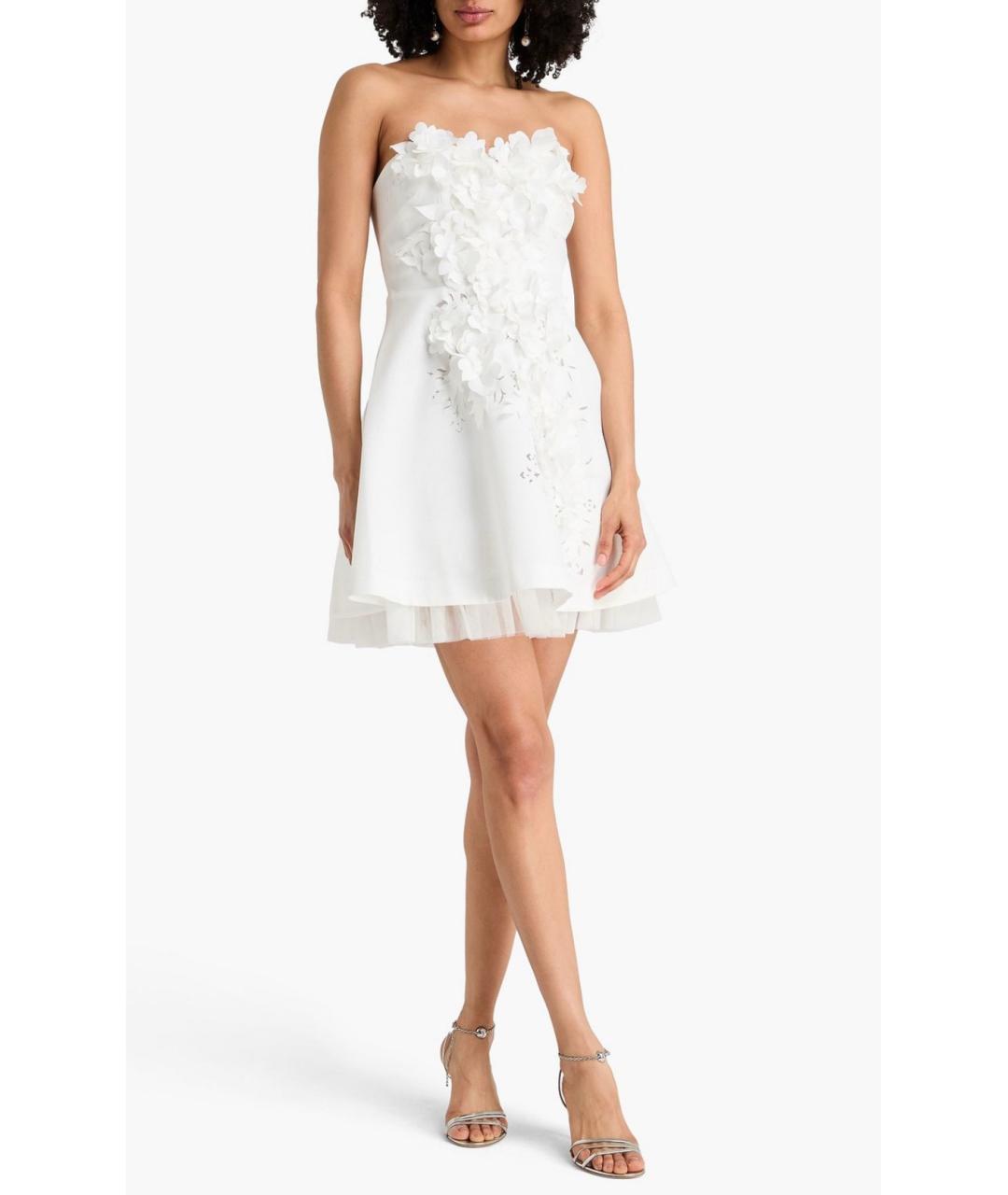 BADGLEY MISCHKA Белое полиэстеровое коктейльное платье, фото 2
