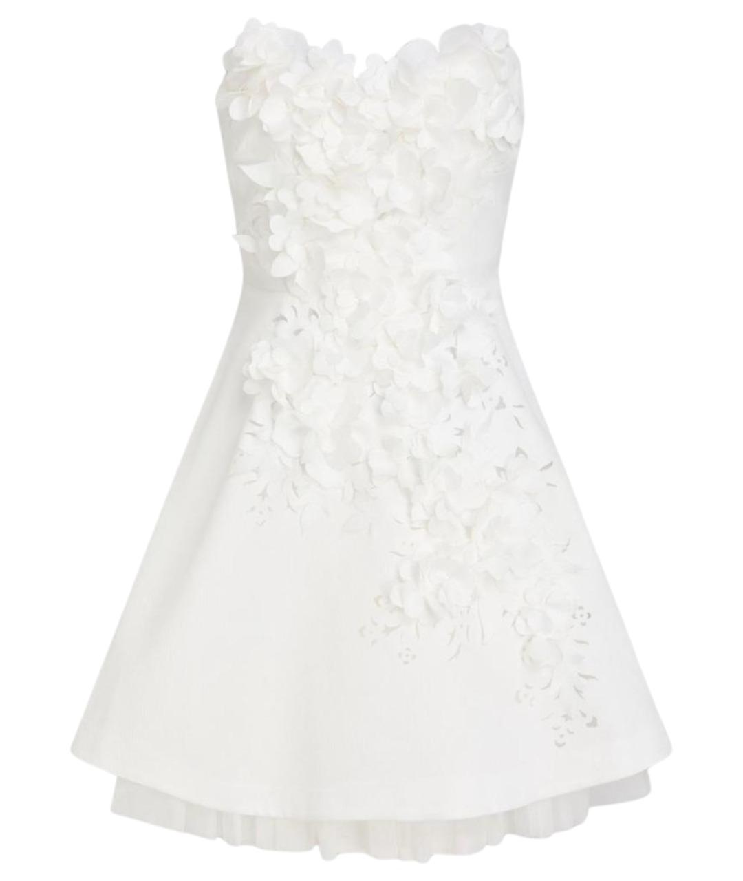 BADGLEY MISCHKA Белое полиэстеровое коктейльное платье, фото 1