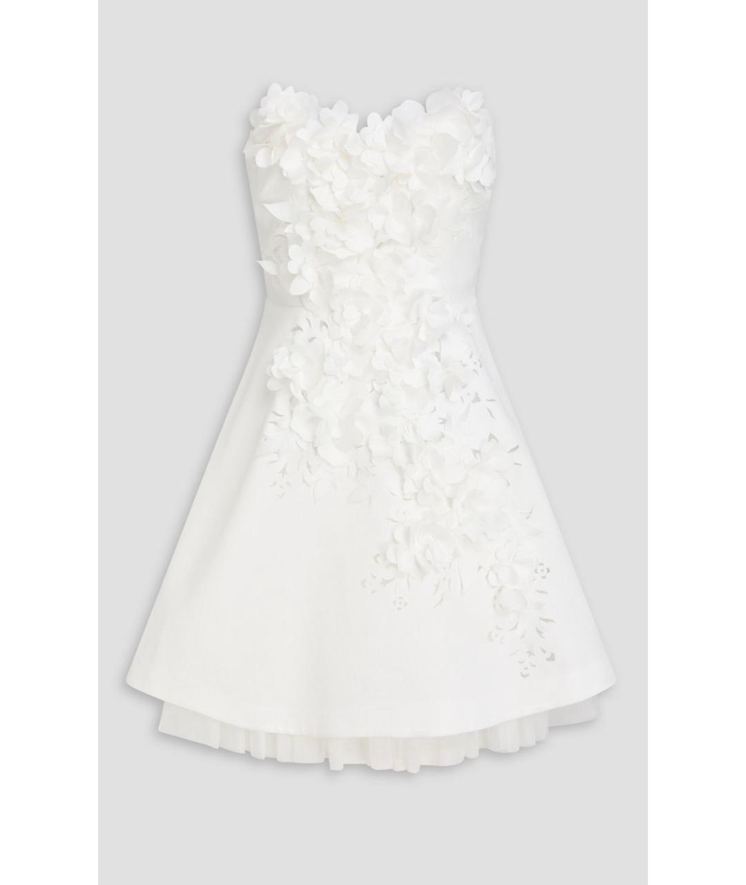 BADGLEY MISCHKA Белое полиэстеровое коктейльное платье, фото 4