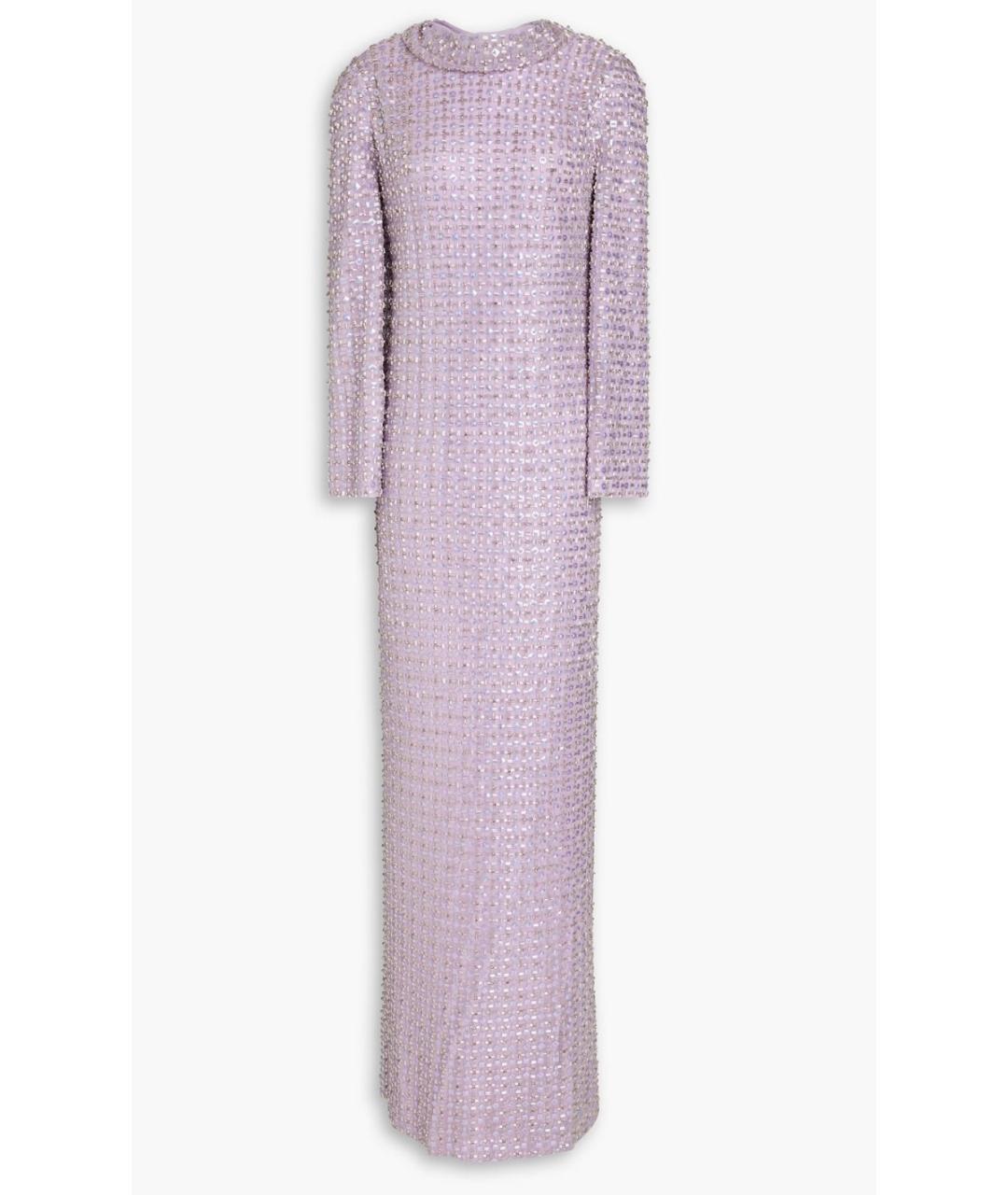 JENNY PACKHAM Фиолетовое коктейльное платье, фото 5