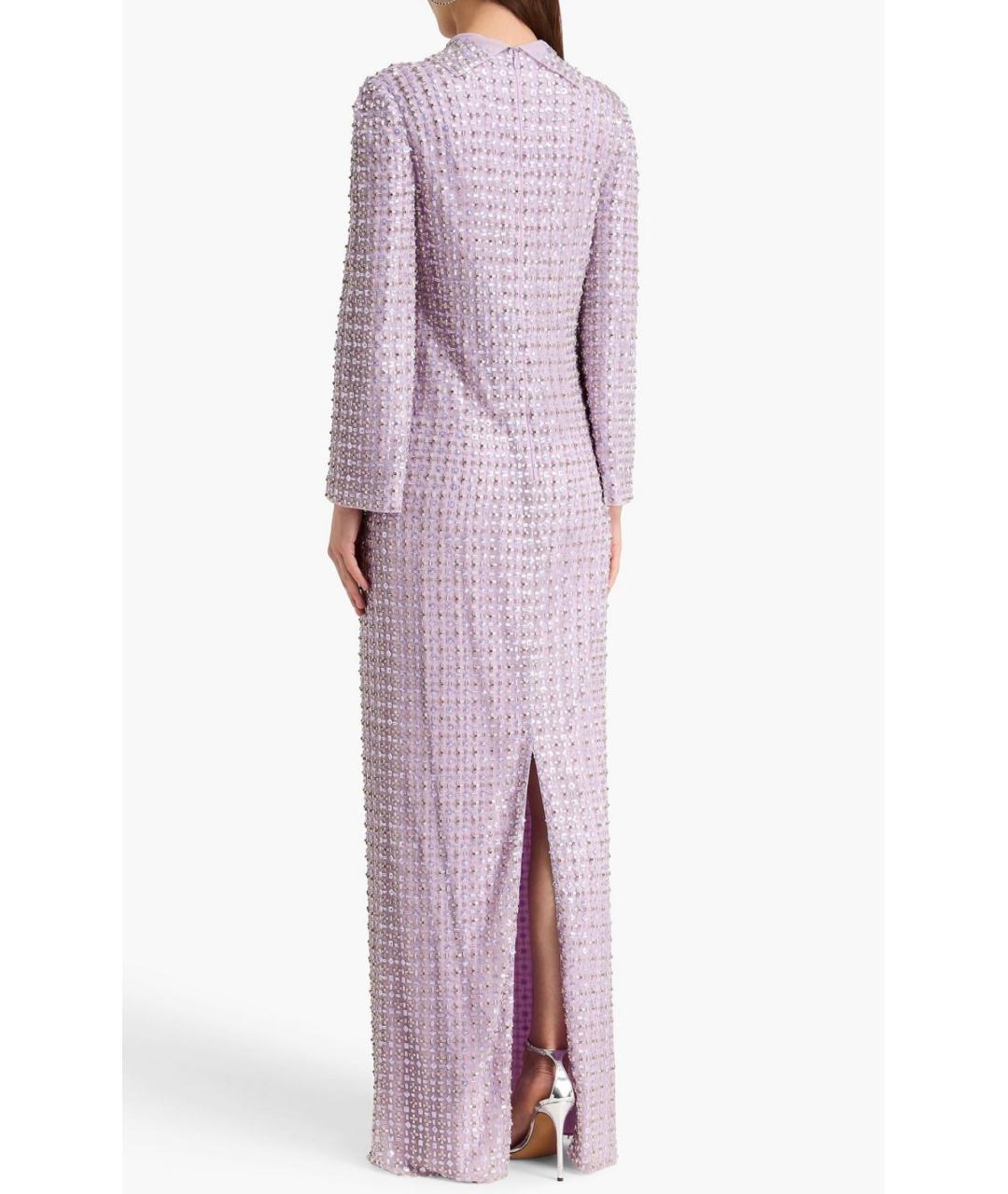JENNY PACKHAM Фиолетовое коктейльное платье, фото 3
