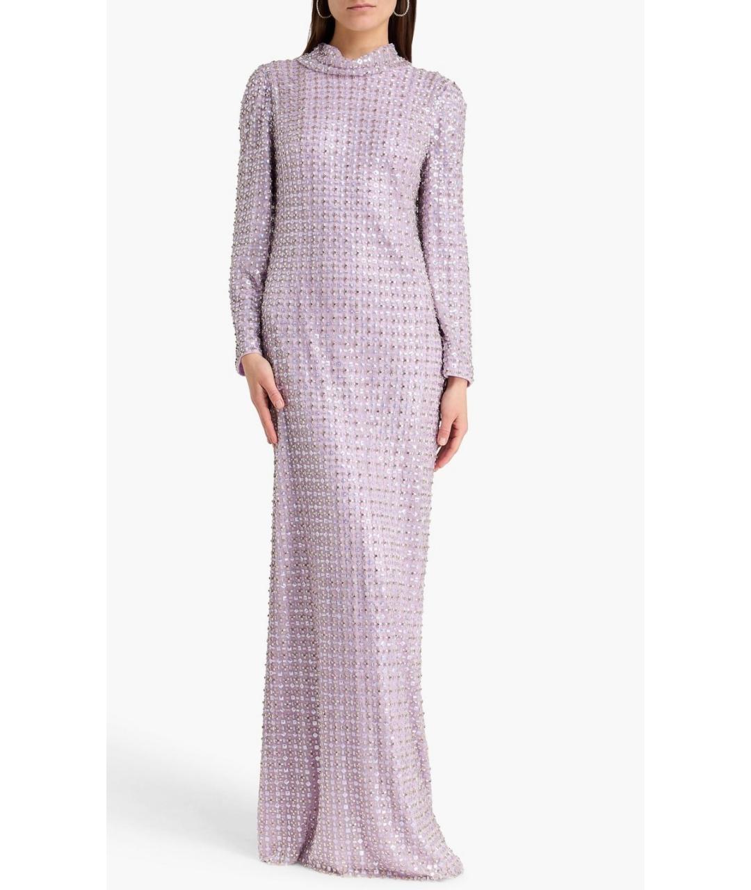 JENNY PACKHAM Фиолетовое коктейльное платье, фото 2