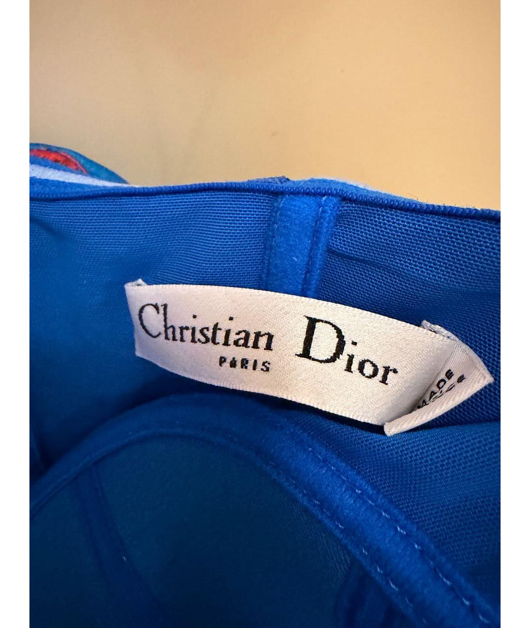 CHRISTIAN DIOR Мульти шелковое коктейльное платье, фото 3