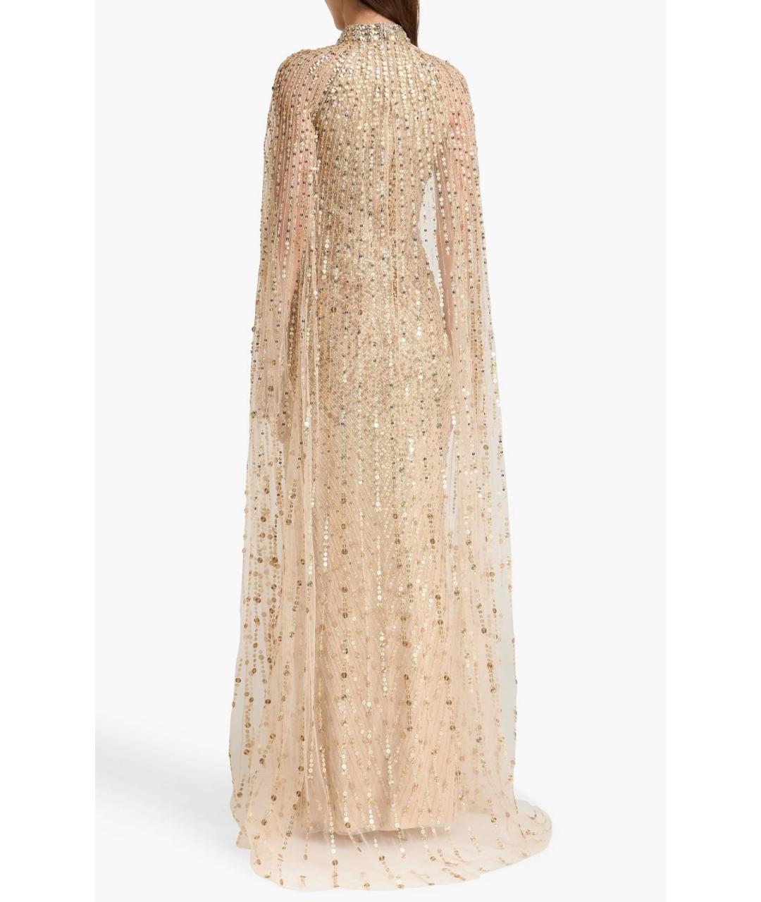 JENNY PACKHAM Бежевое коктейльное платье, фото 3