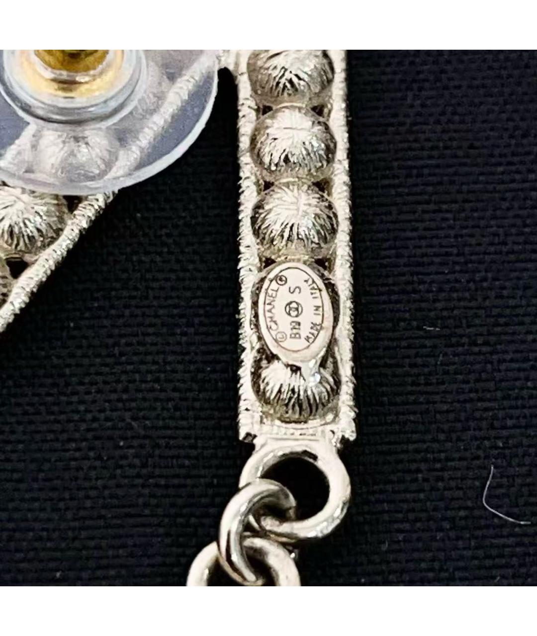 CHANEL Золотые металлические серьги, фото 8