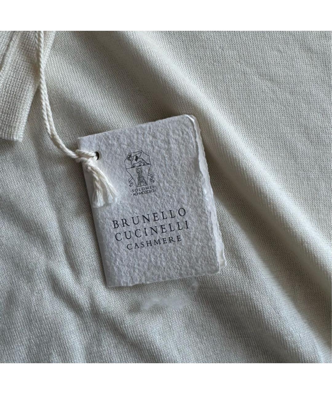 BRUNELLO CUCINELLI Бежевый кашемировый джемпер / свитер, фото 4