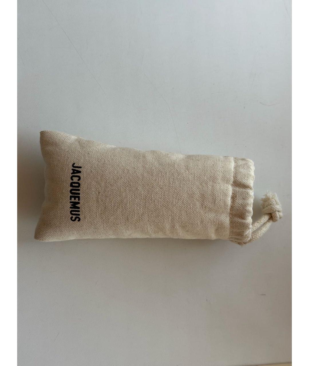 JACQUEMUS Белые пластиковые солнцезащитные очки, фото 4