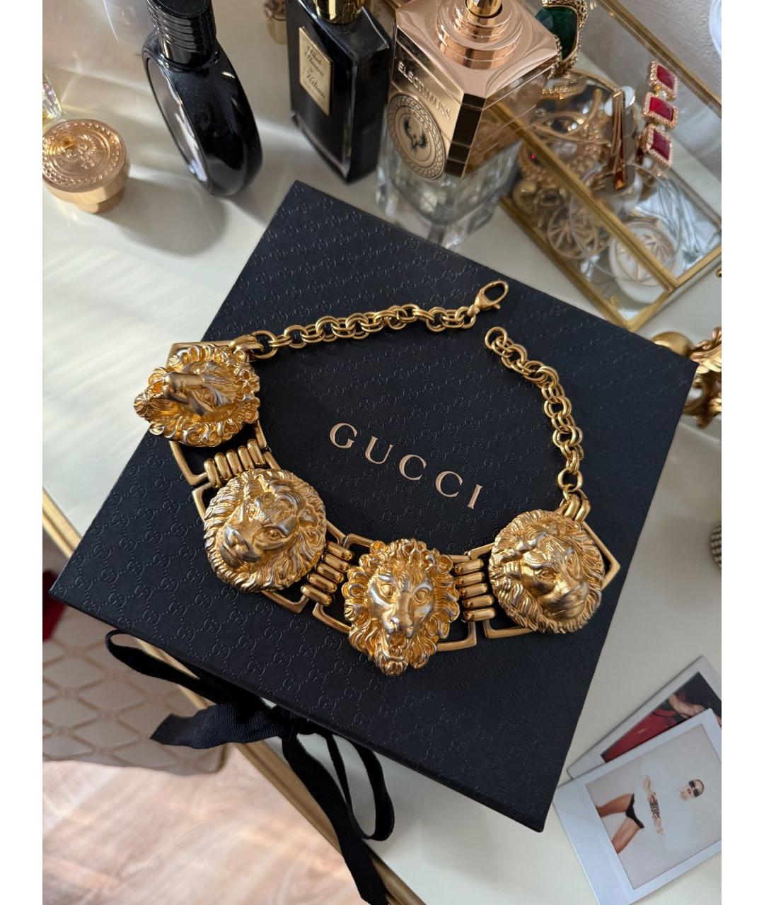 GUCCI Золотое колье, фото 2
