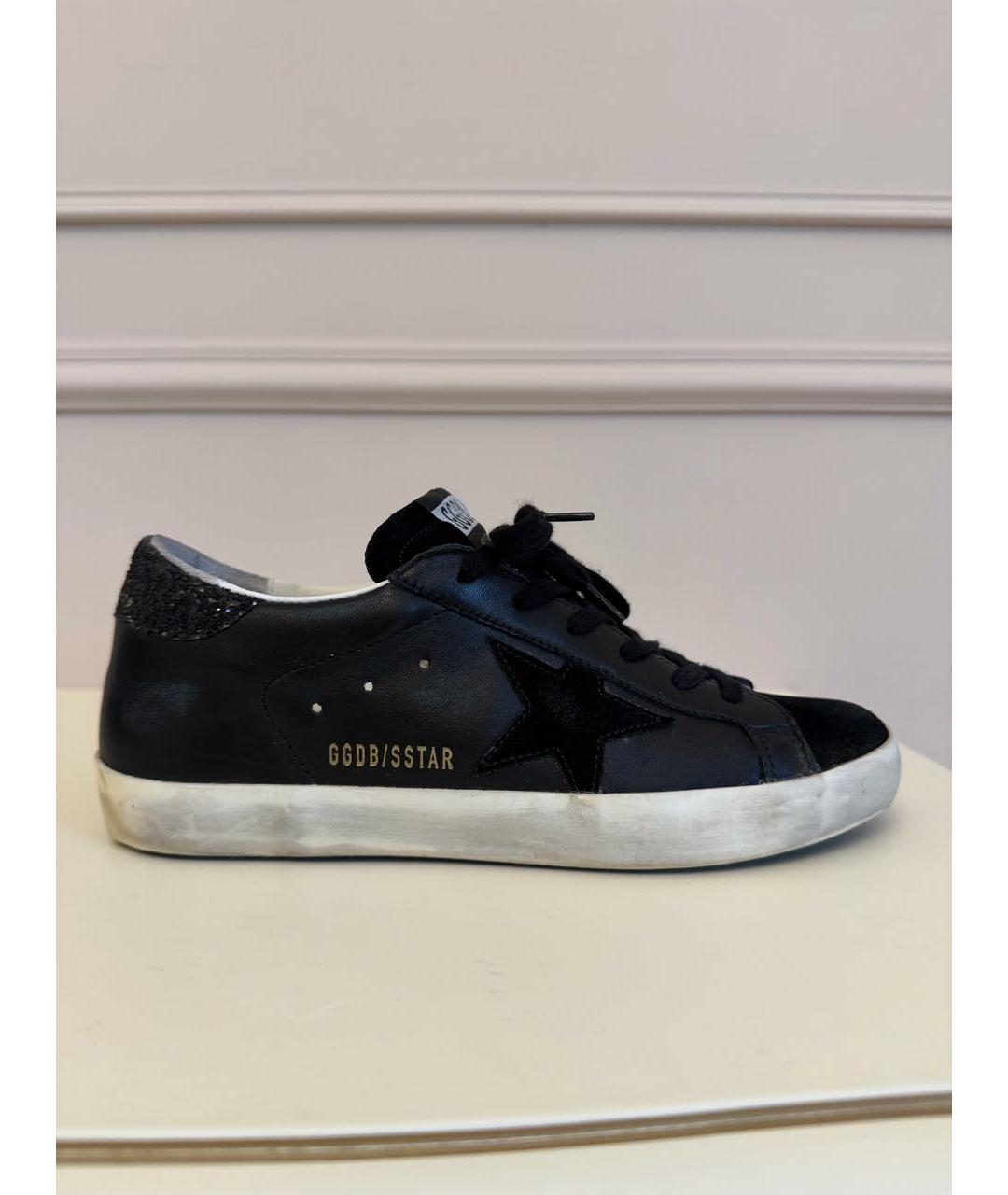 GOLDEN GOOSE DELUXE BRAND Черные кожаные кеды, фото 7
