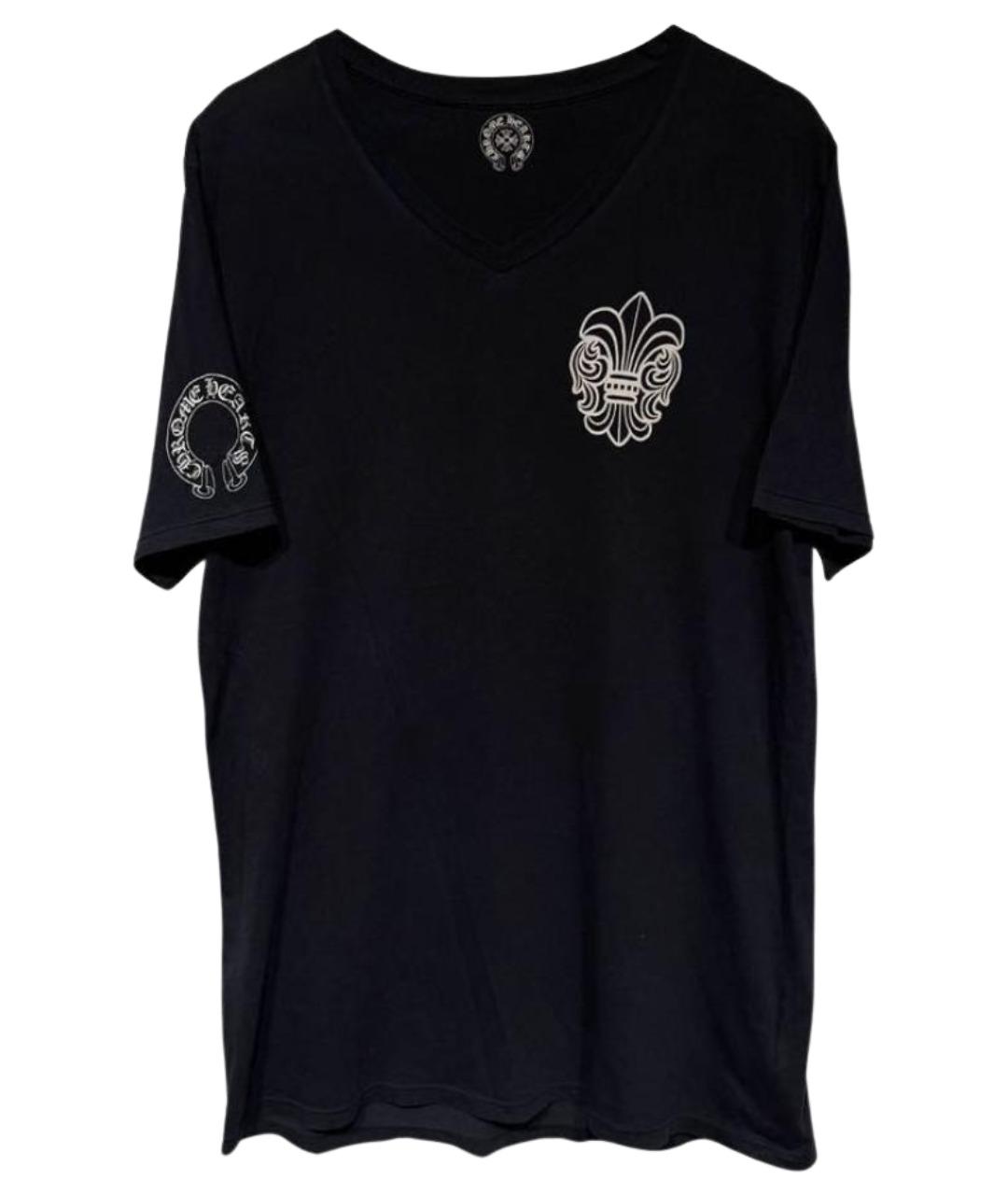 CHROME HEARTS Черная хлопковая футболка, фото 1