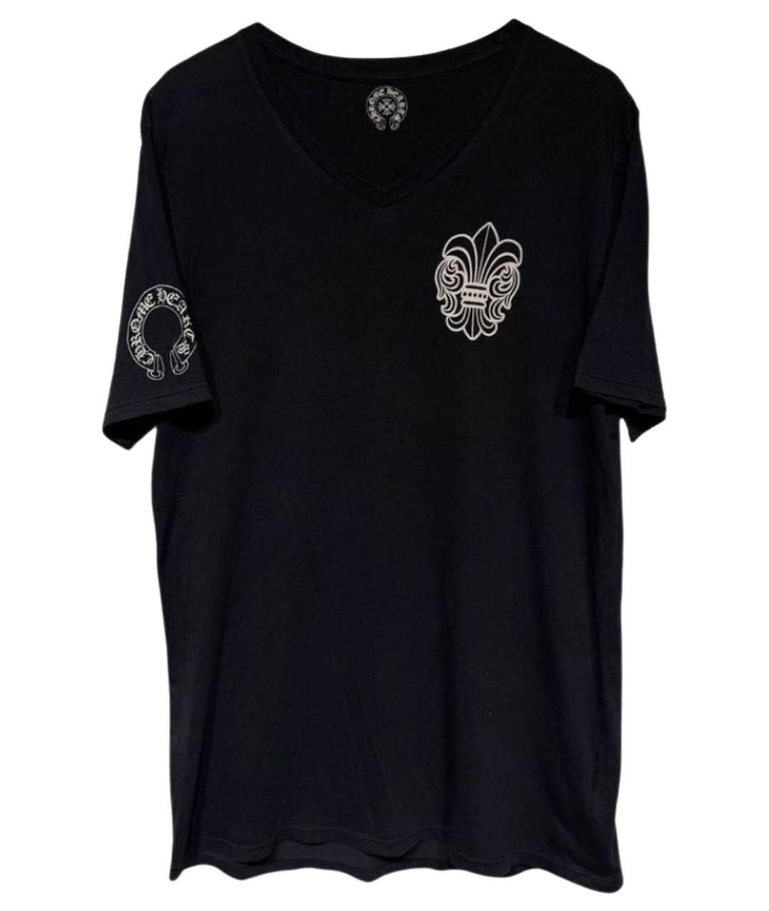 CHROME HEARTS Черная хлопковая футболка, фото 1