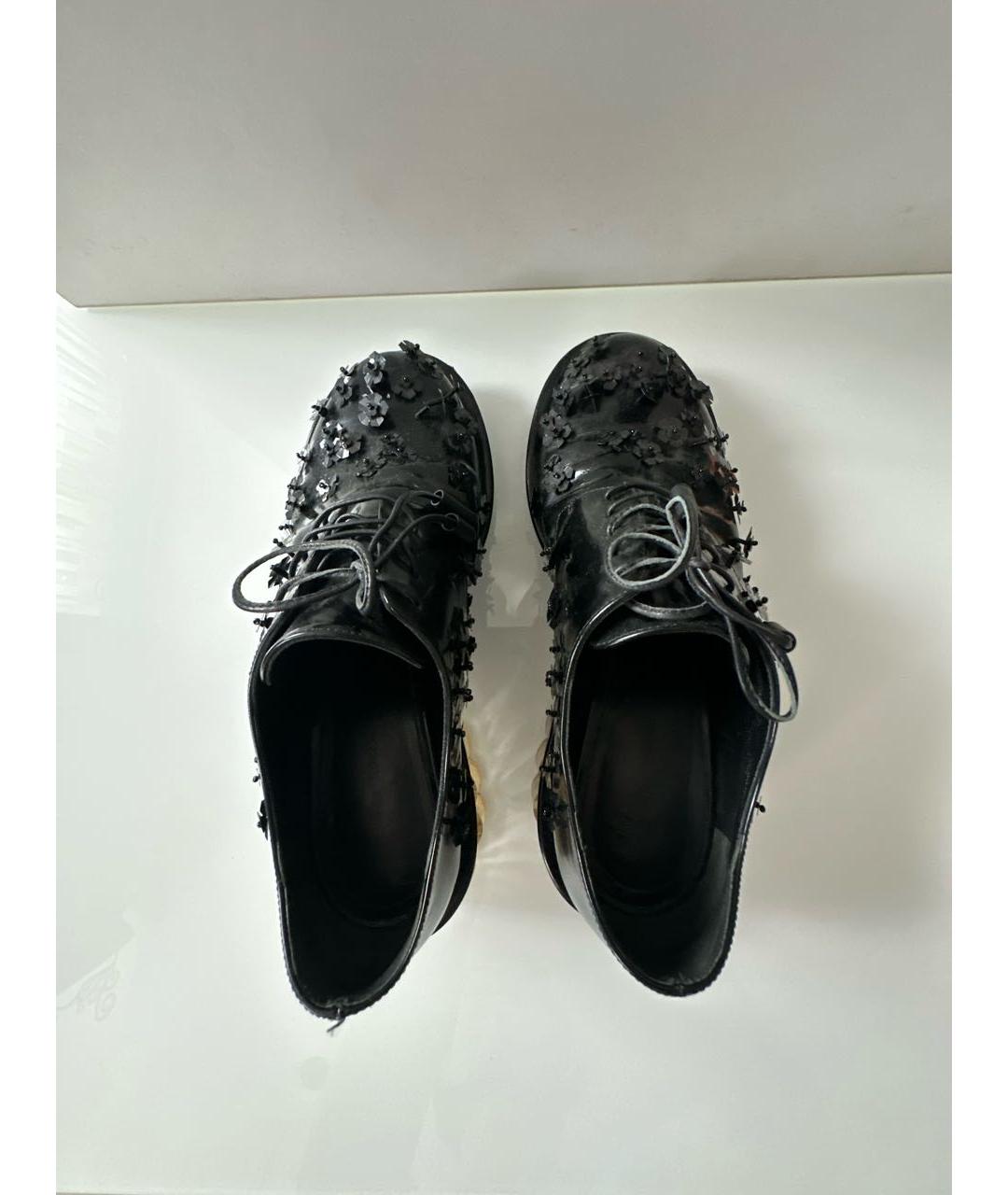 SIMONE ROCHA Черные кожаные туфли, фото 3