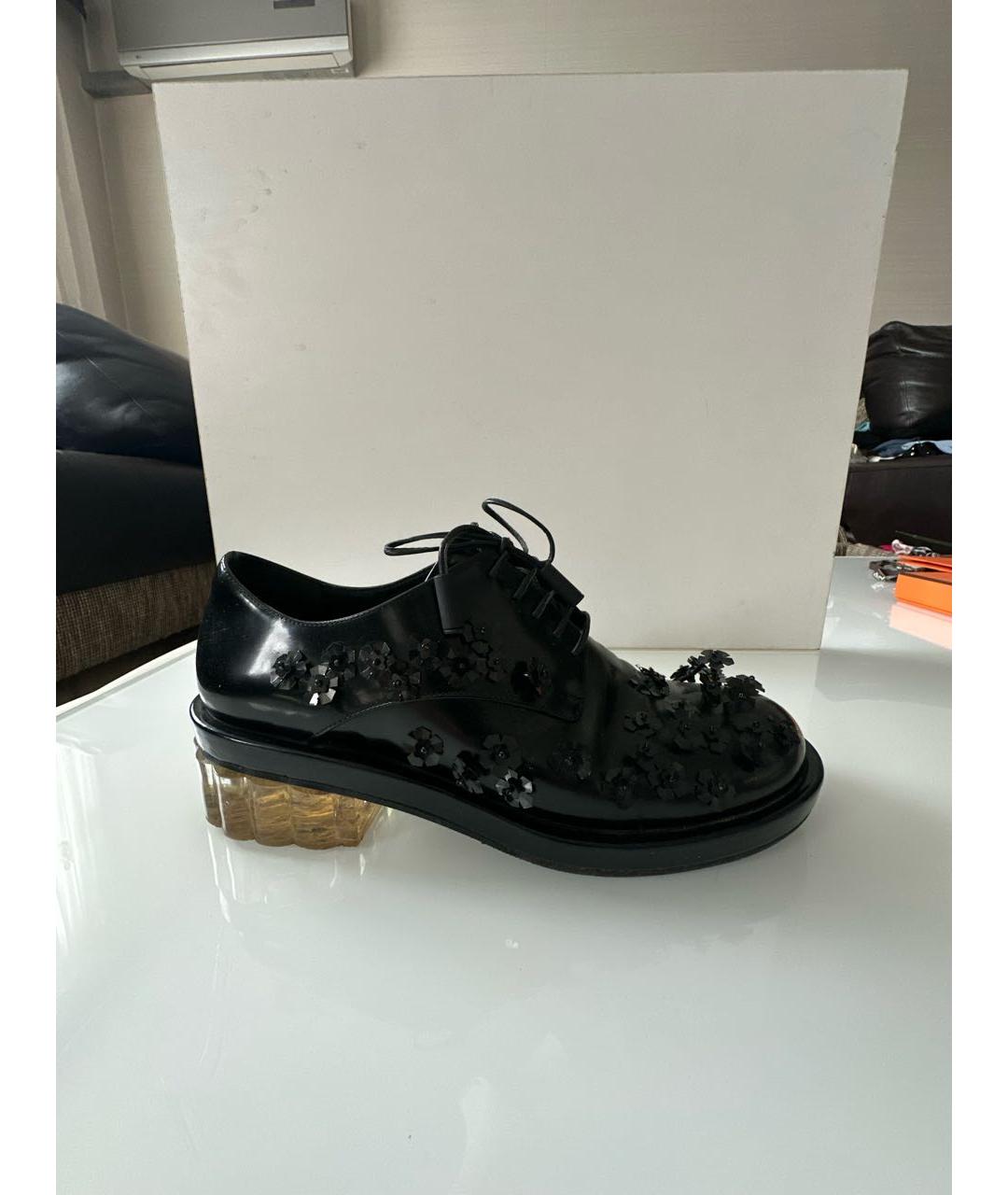 SIMONE ROCHA Черные кожаные туфли, фото 5