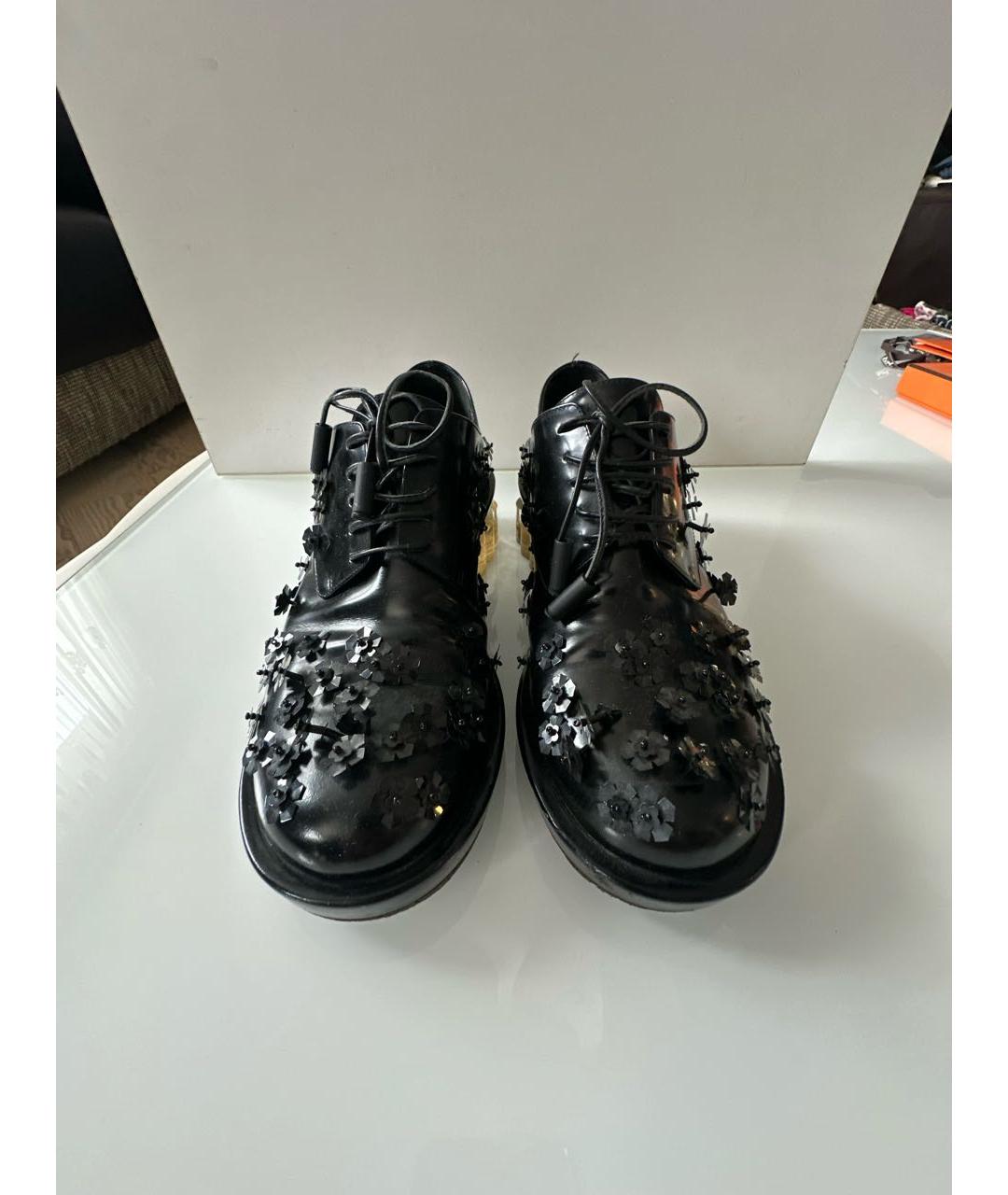 SIMONE ROCHA Черные кожаные туфли, фото 2