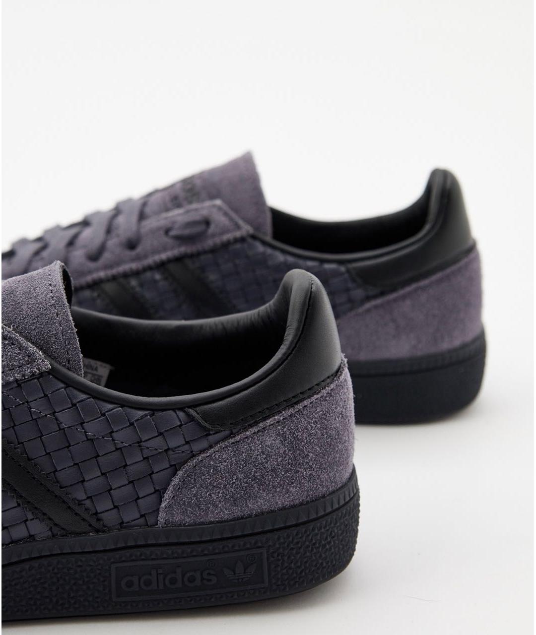 ADIDAS Антрацитовые кожаные кроссовки, фото 5