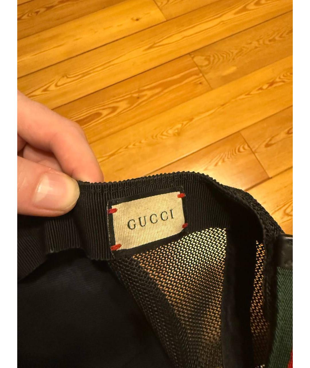 GUCCI Золотая хлопковая кепка, фото 2