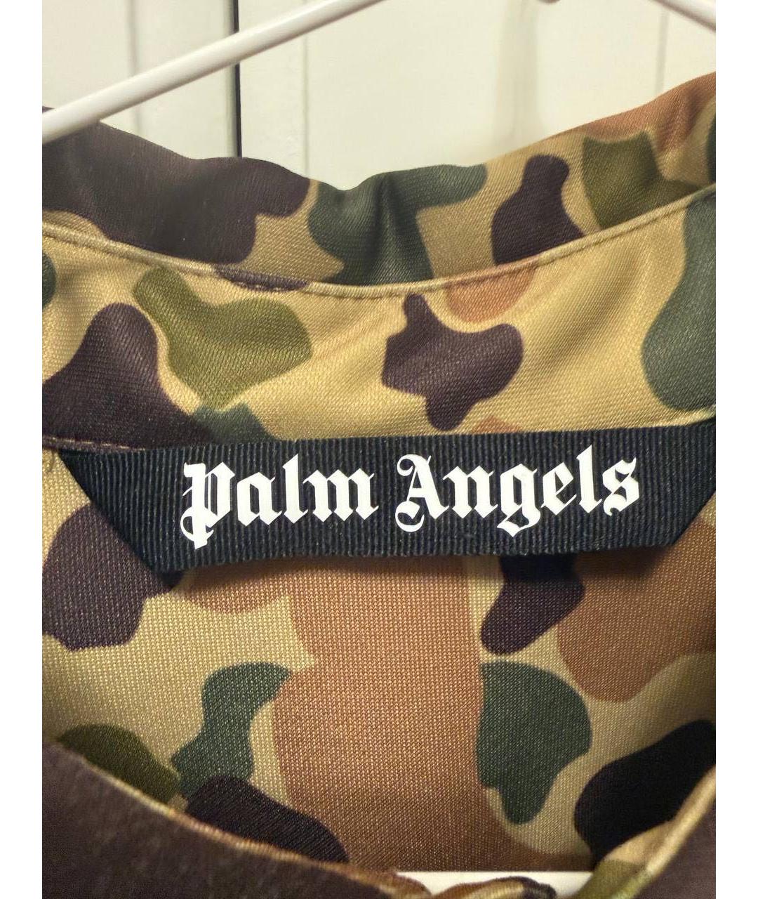 PALM ANGELS Зеленая полиэстеровая куртка, фото 3