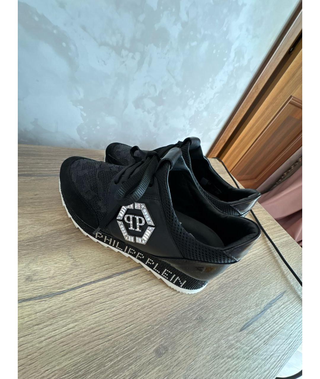 PHILIPP PLEIN Черные кроссовки, фото 3