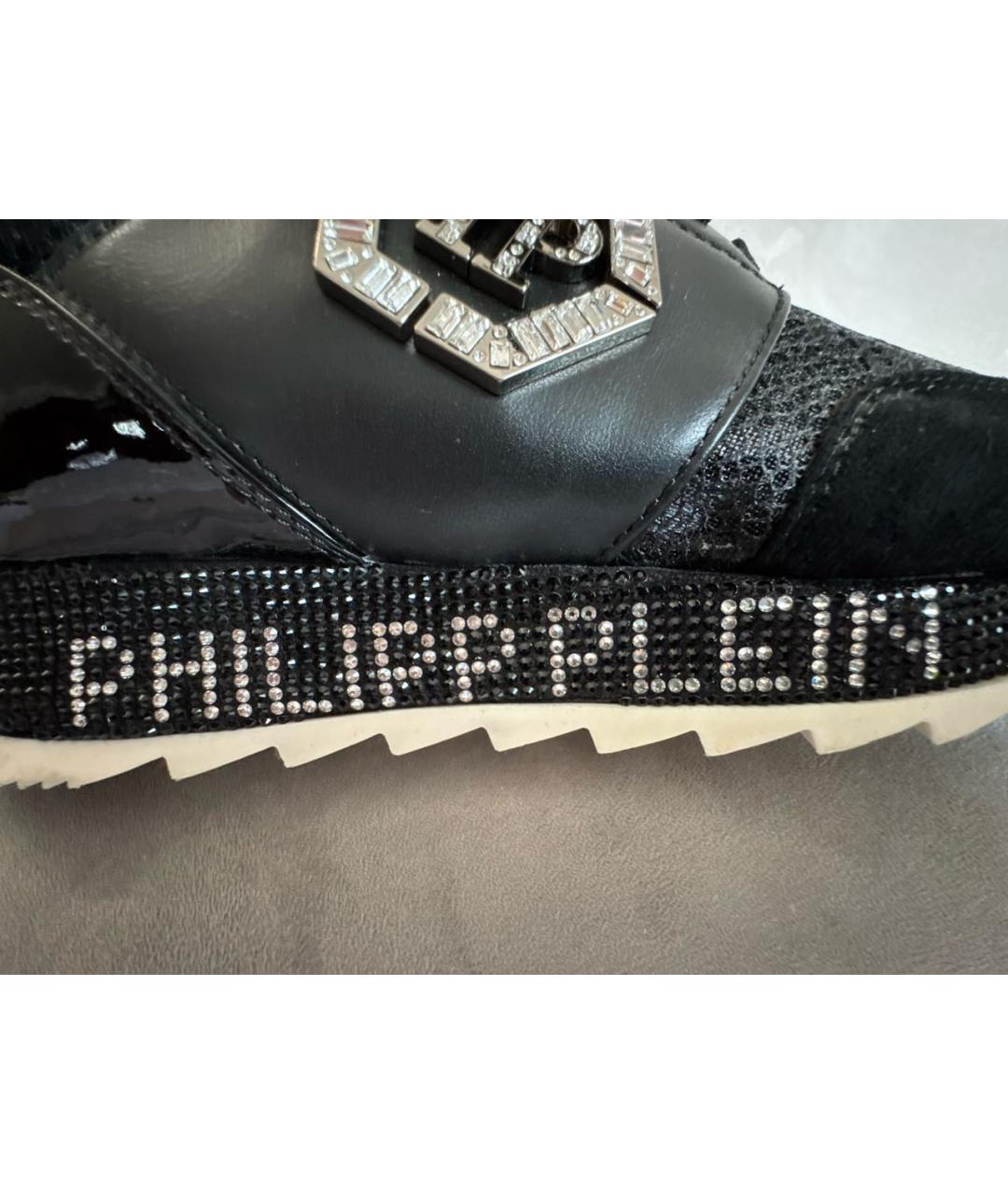 PHILIPP PLEIN Черные кроссовки, фото 5