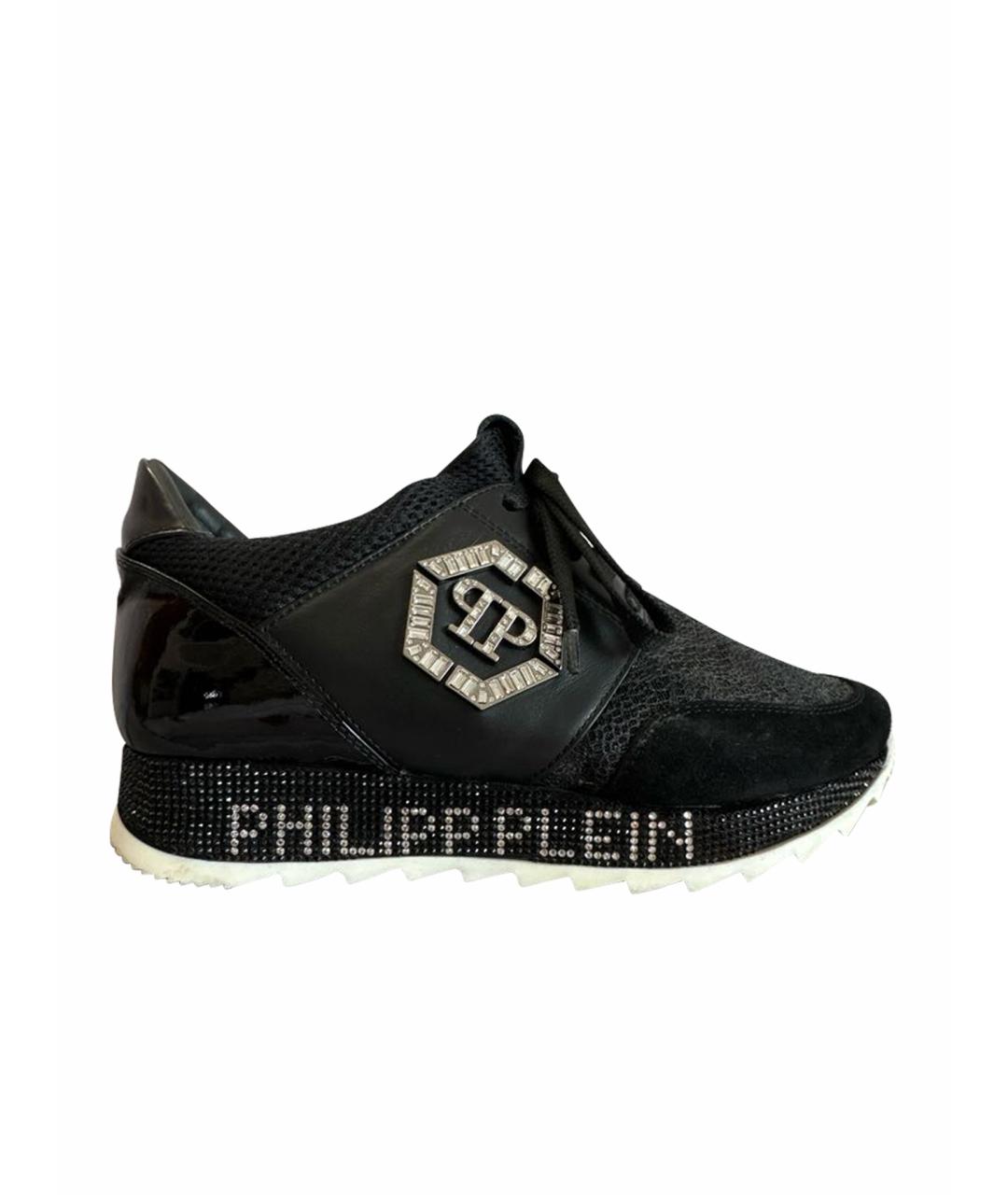 PHILIPP PLEIN Черные кроссовки, фото 1