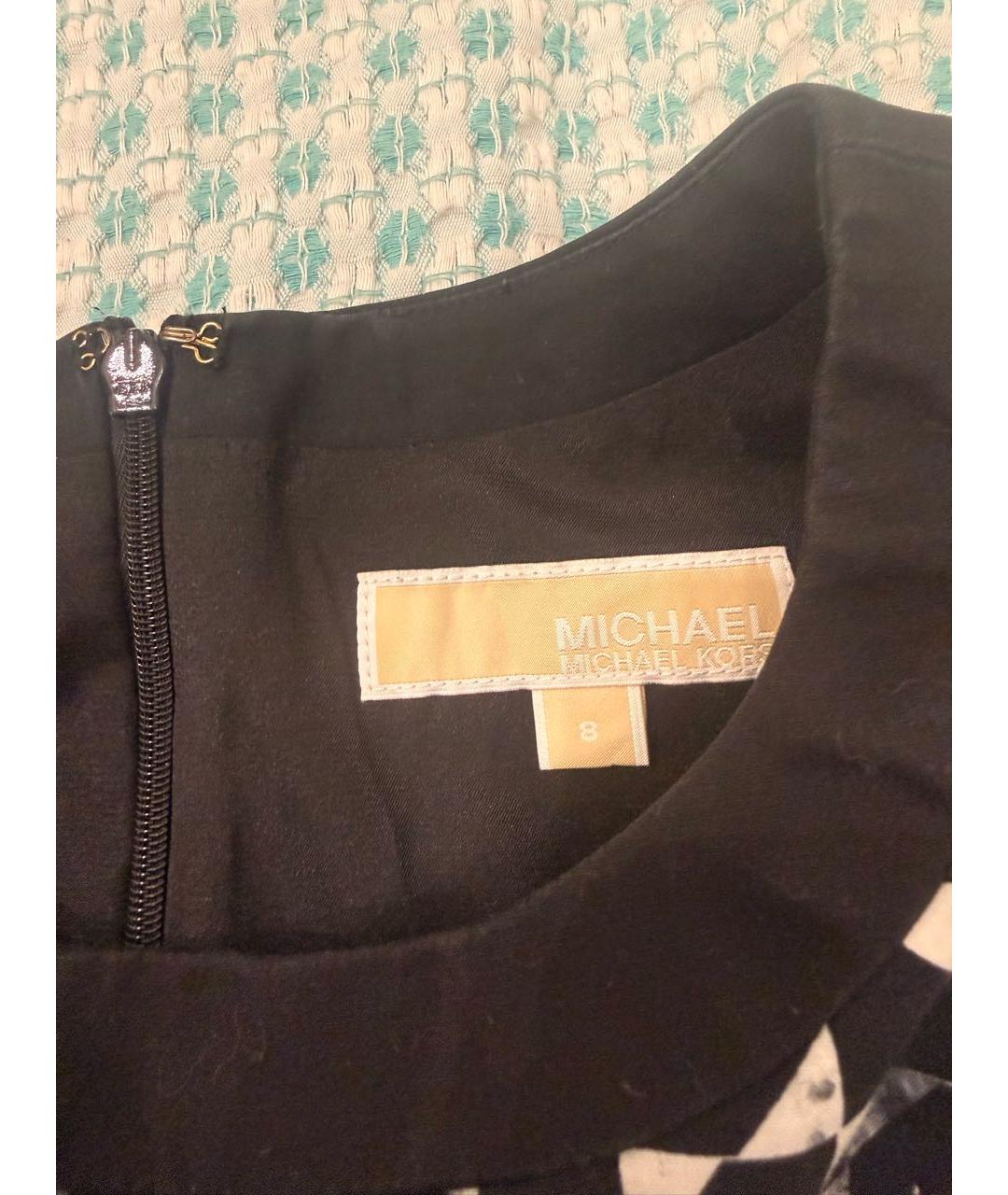 MICHAEL MICHAEL KORS Мульти хлопко-эластановое повседневное платье, фото 2