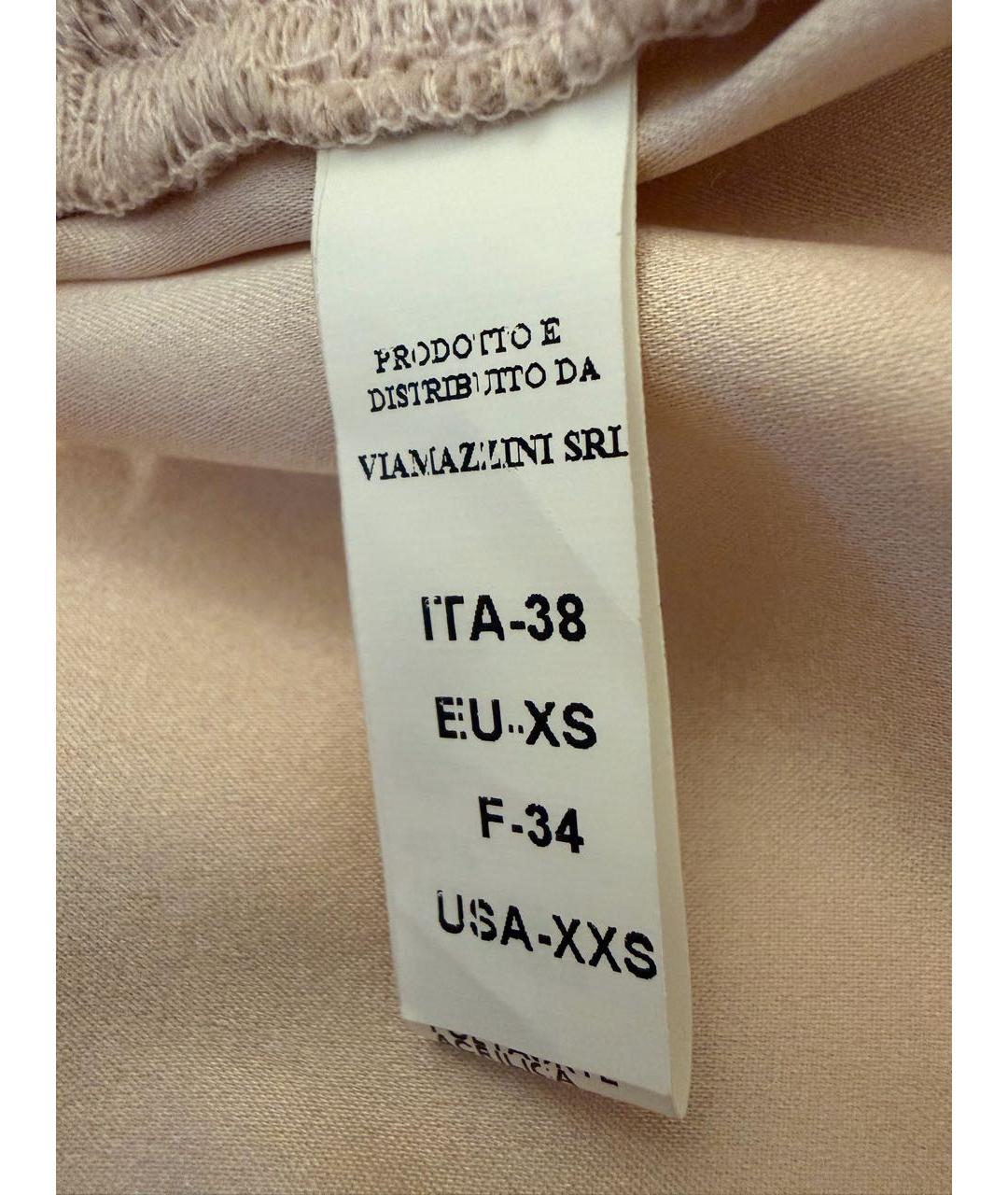 ERMANNO SCERVINO Бежевое шерстяное повседневное платье, фото 5