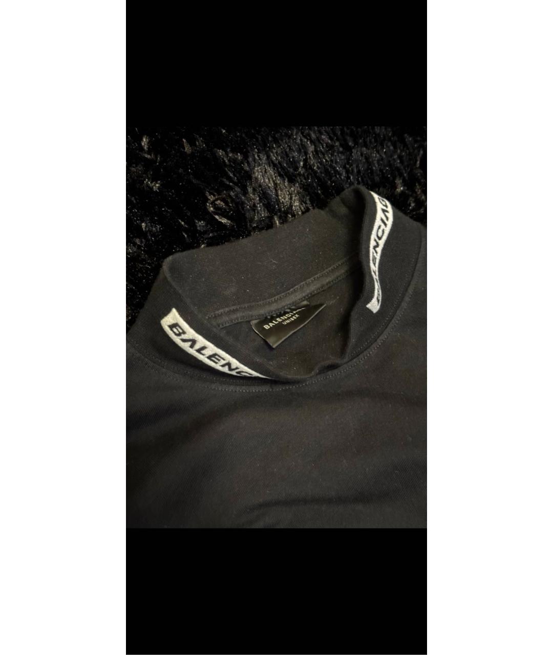 BALENCIAGA Черная футболка, фото 4