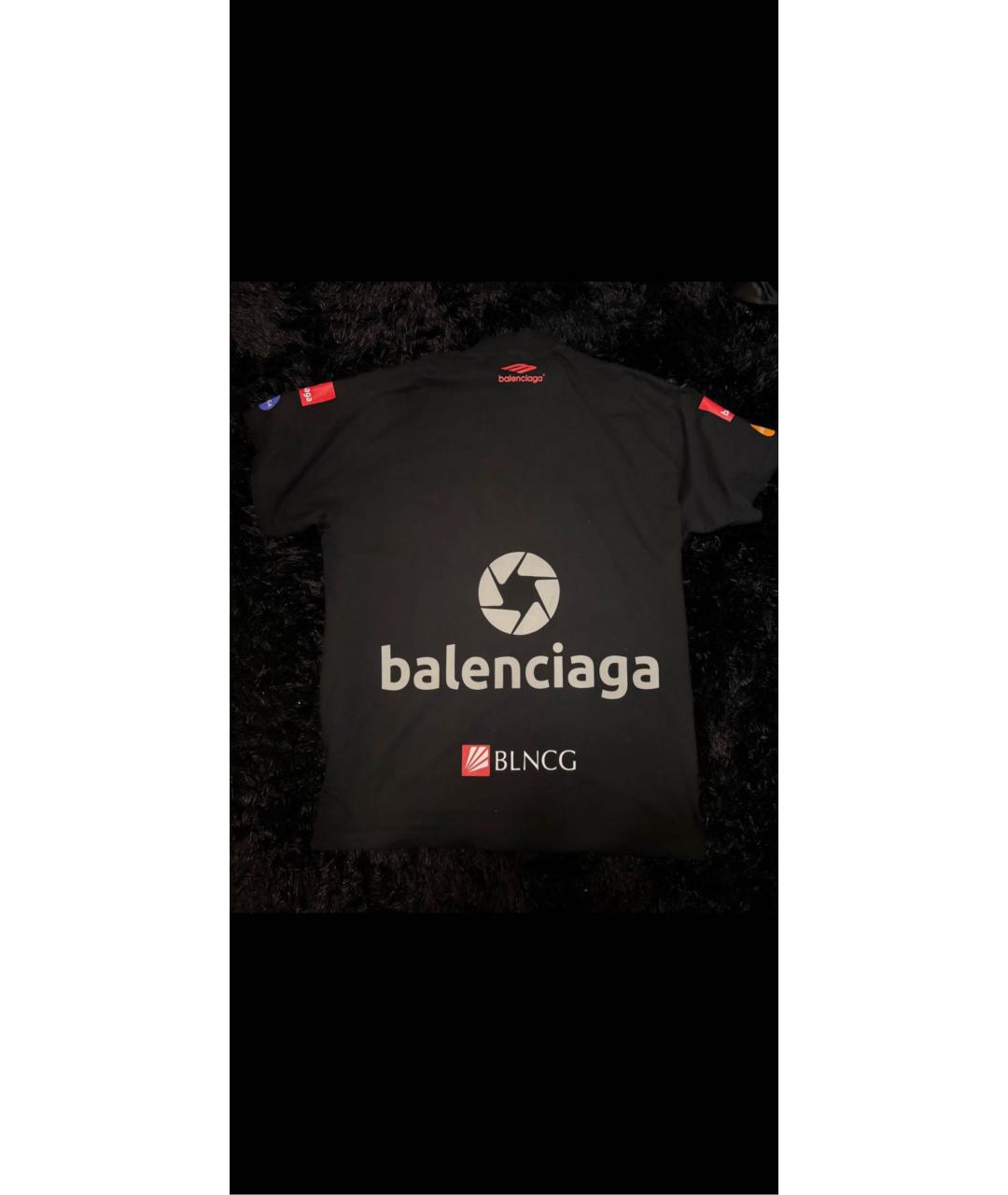 BALENCIAGA Черная футболка, фото 2