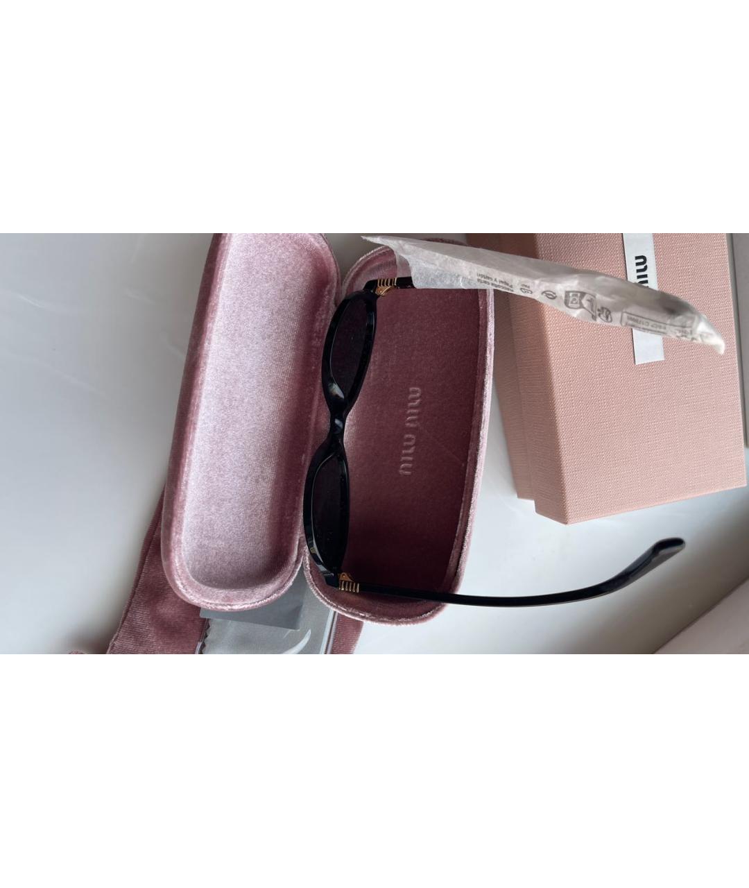 MIU MIU Черные солнцезащитные очки, фото 7