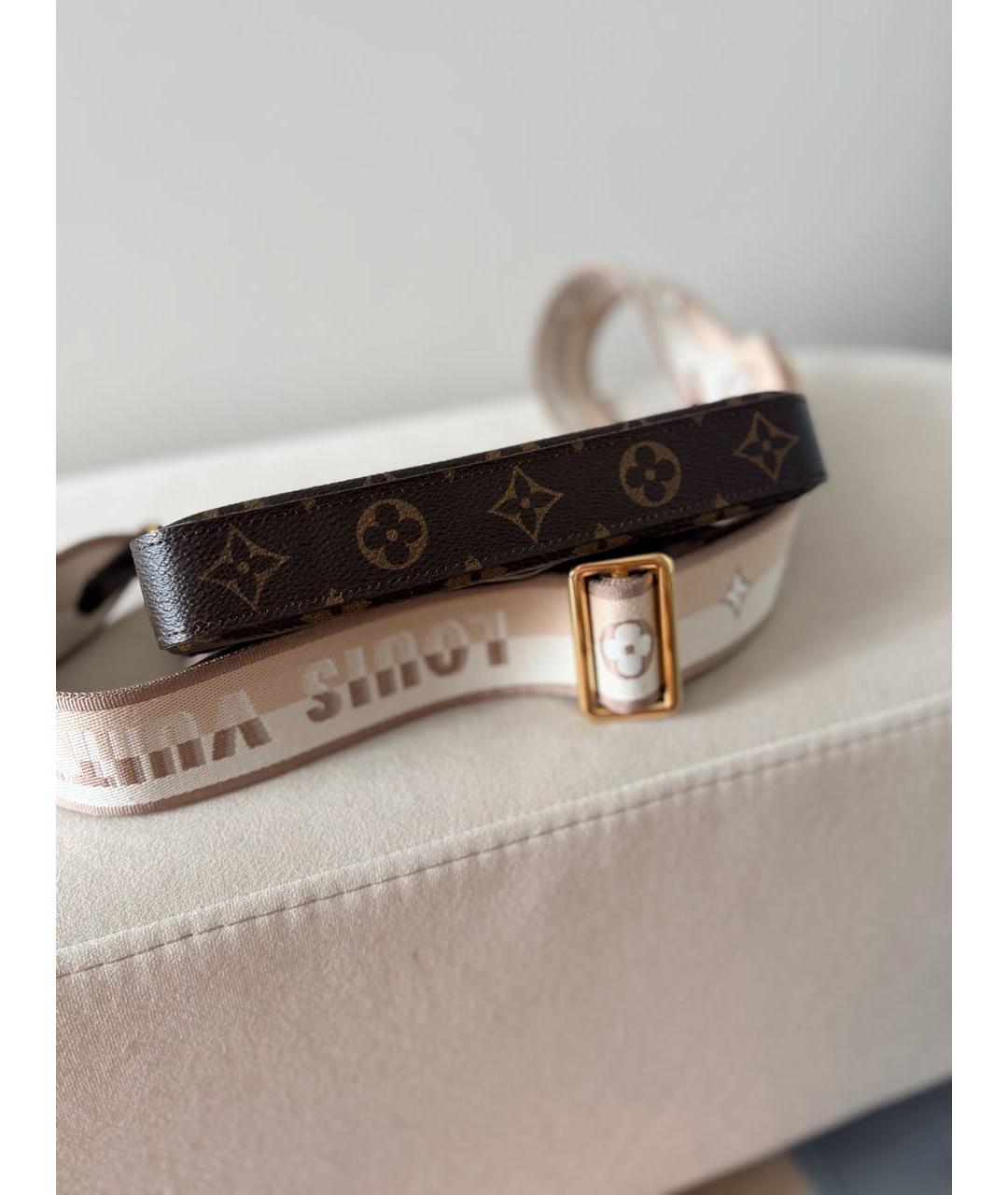 LOUIS VUITTON Коричневая сумка через плечо из искусственной кожи, фото 5