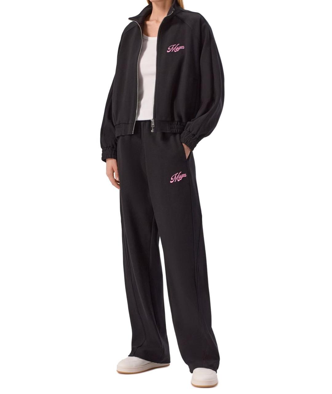 MSGM Черный хлопковый спортивные костюмы, фото 8