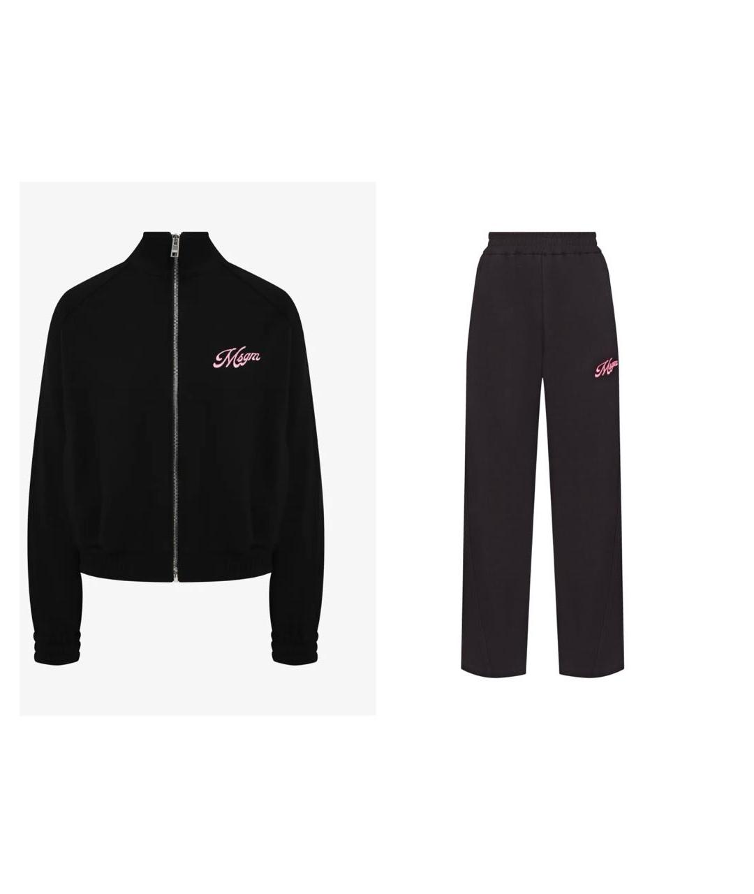 MSGM Черный хлопковый спортивные костюмы, фото 9