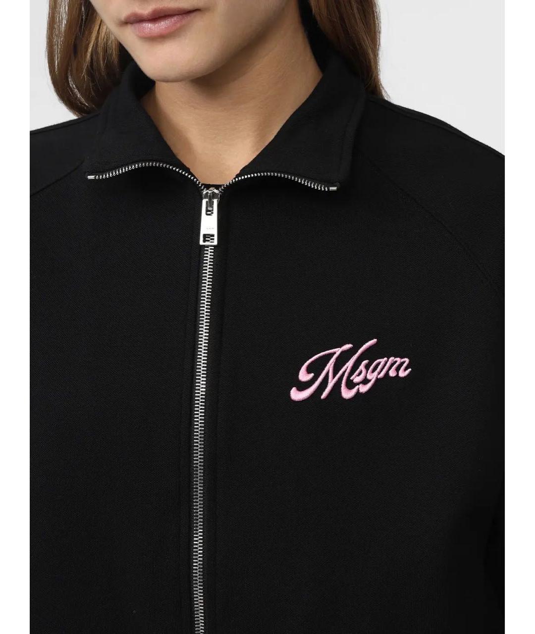 MSGM Черный хлопковый спортивные костюмы, фото 4