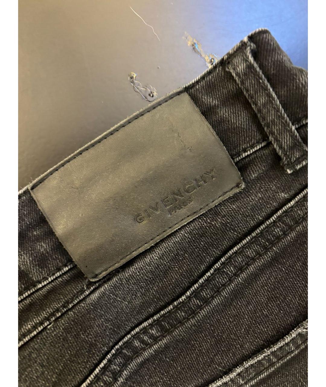 GIVENCHY Черные хлопко-эластановые джинсы скинни, фото 4