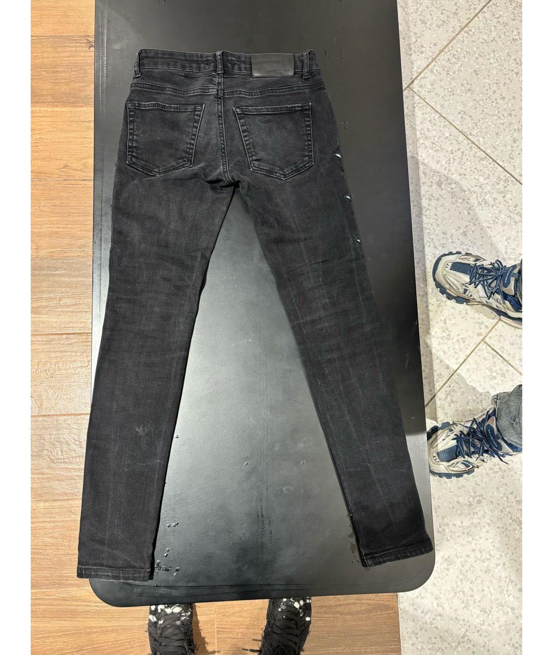 GIVENCHY Черные хлопко-эластановые джинсы скинни, фото 2