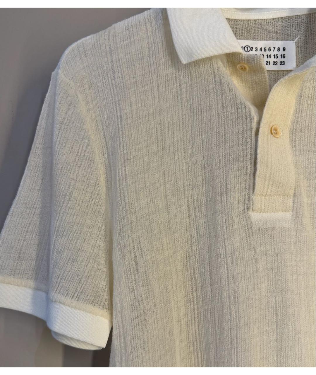 MAISON MARGIELA Бежевая хлопковая майка, фото 5