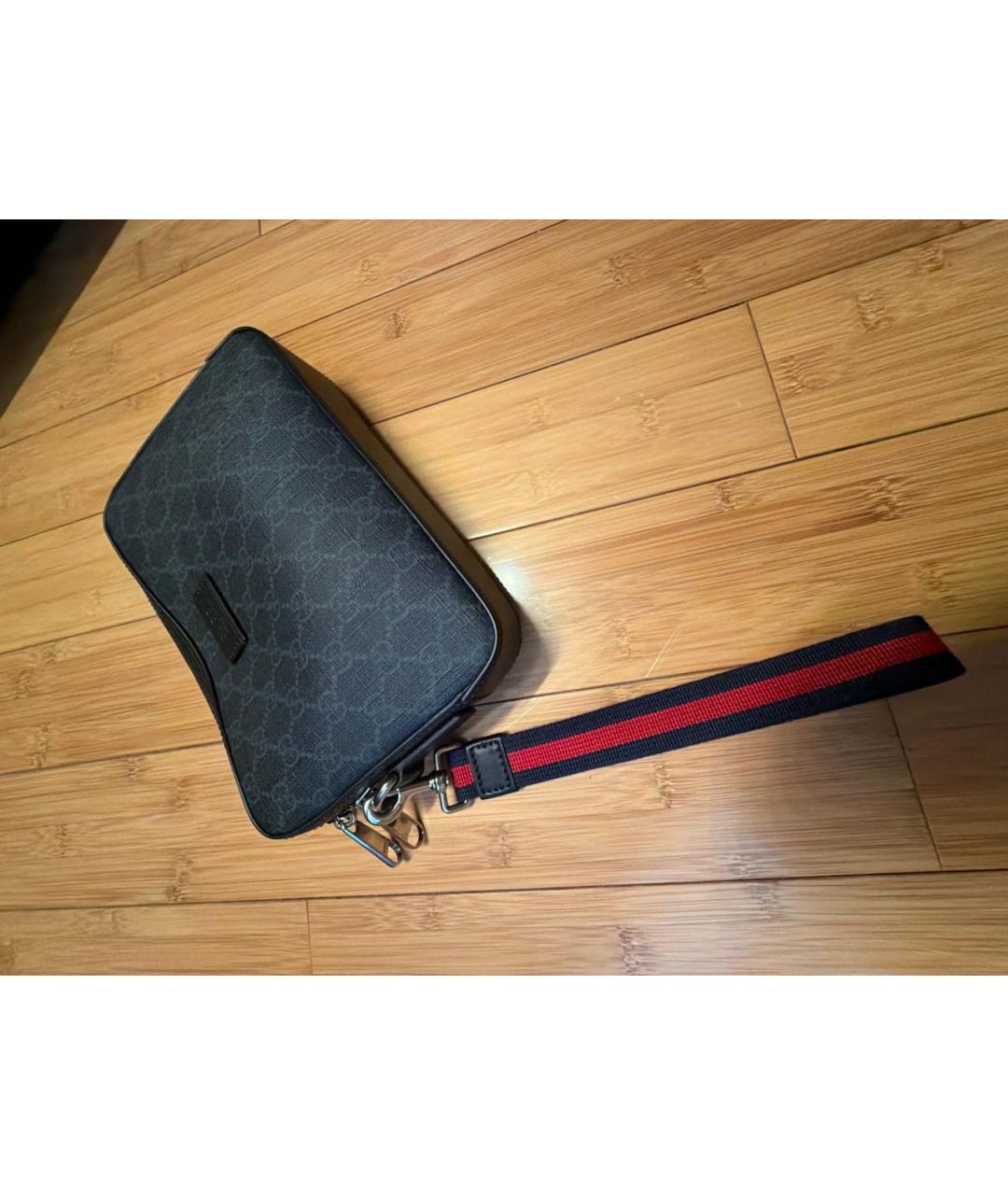GUCCI Черная барсетка, фото 2