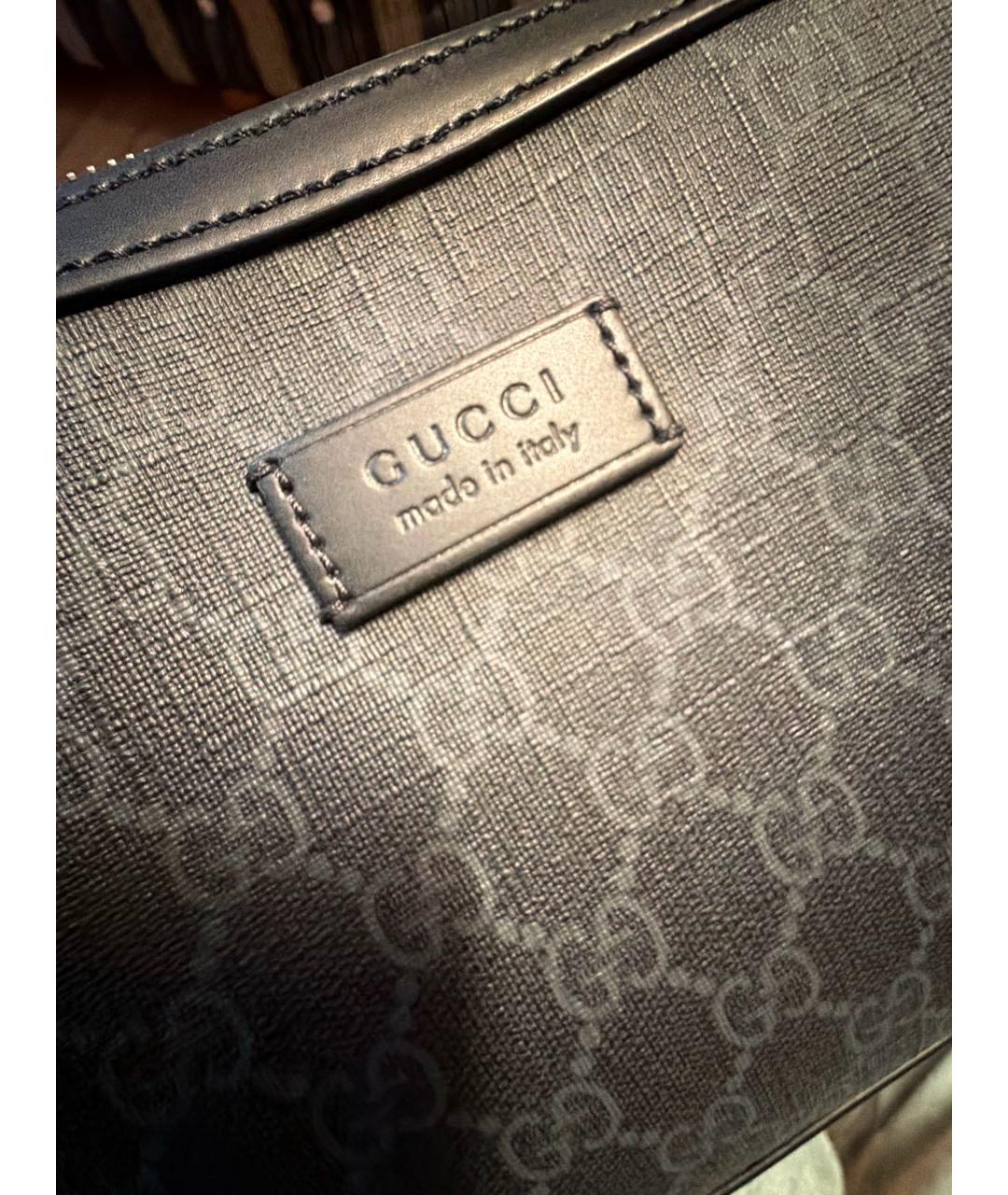 GUCCI Черная барсетка, фото 5