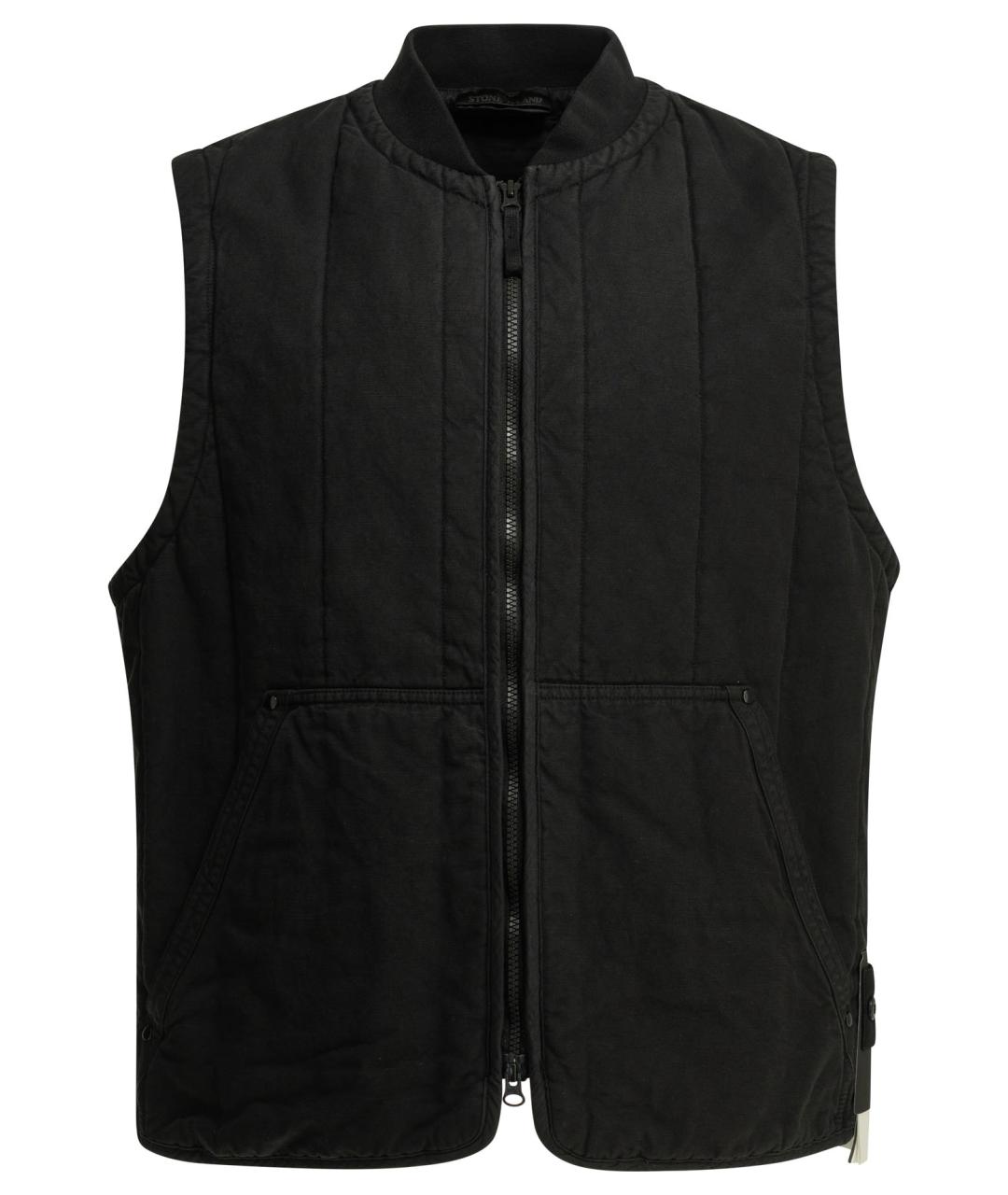 STONE ISLAND Черный жилет, фото 1