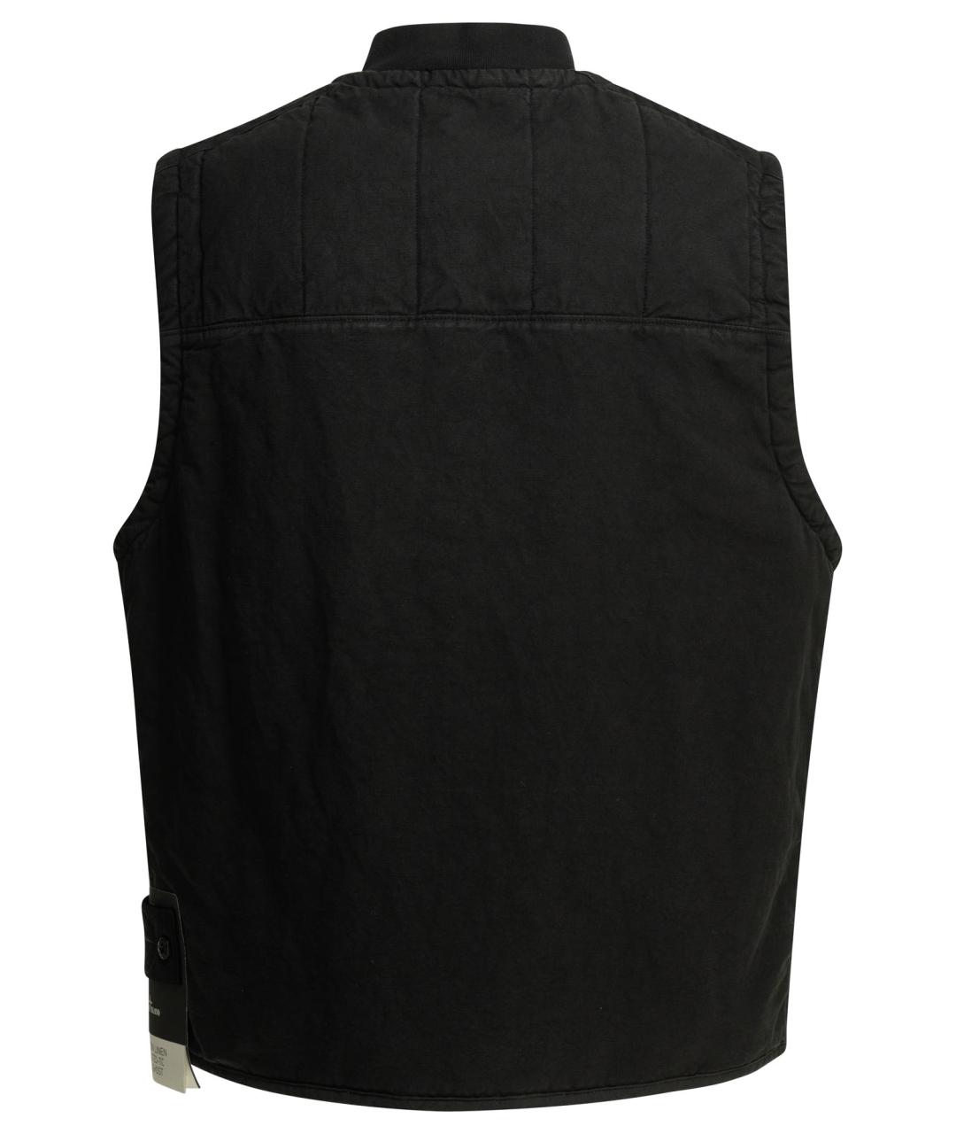 STONE ISLAND Черный жилет, фото 2