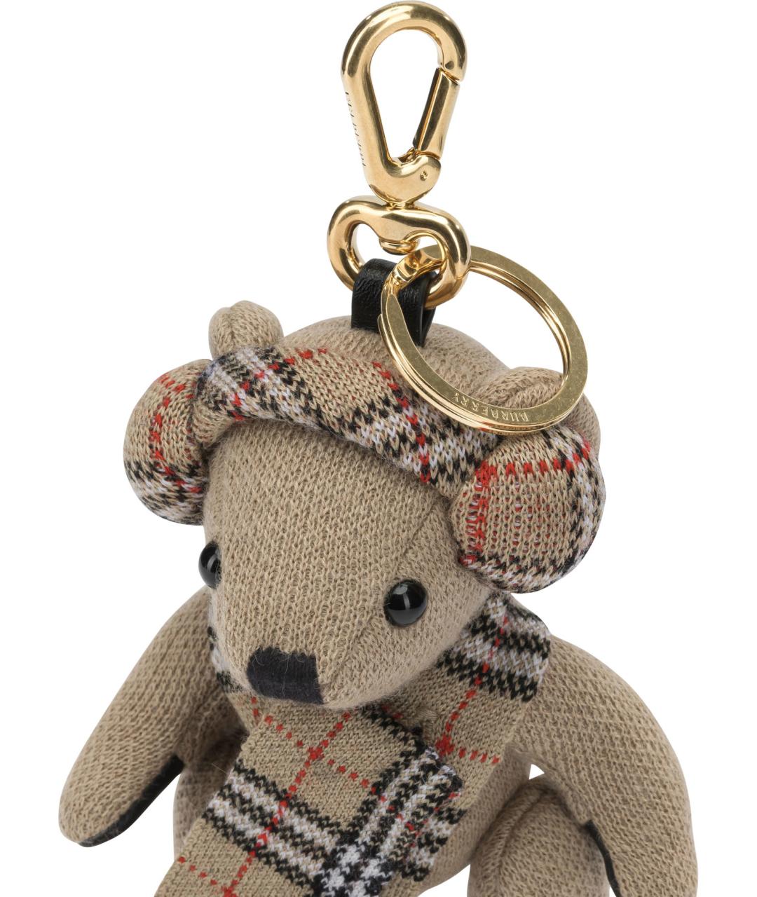 BURBERRY Бежевый брелок, фото 2