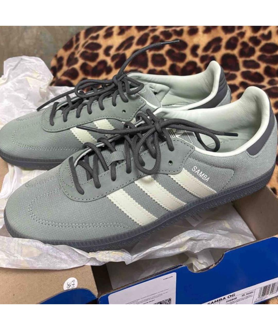 ADIDAS Салатовые текстильные кроссовки, фото 6