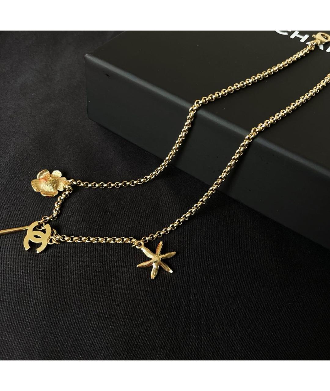 CHANEL Золотое колье, фото 4