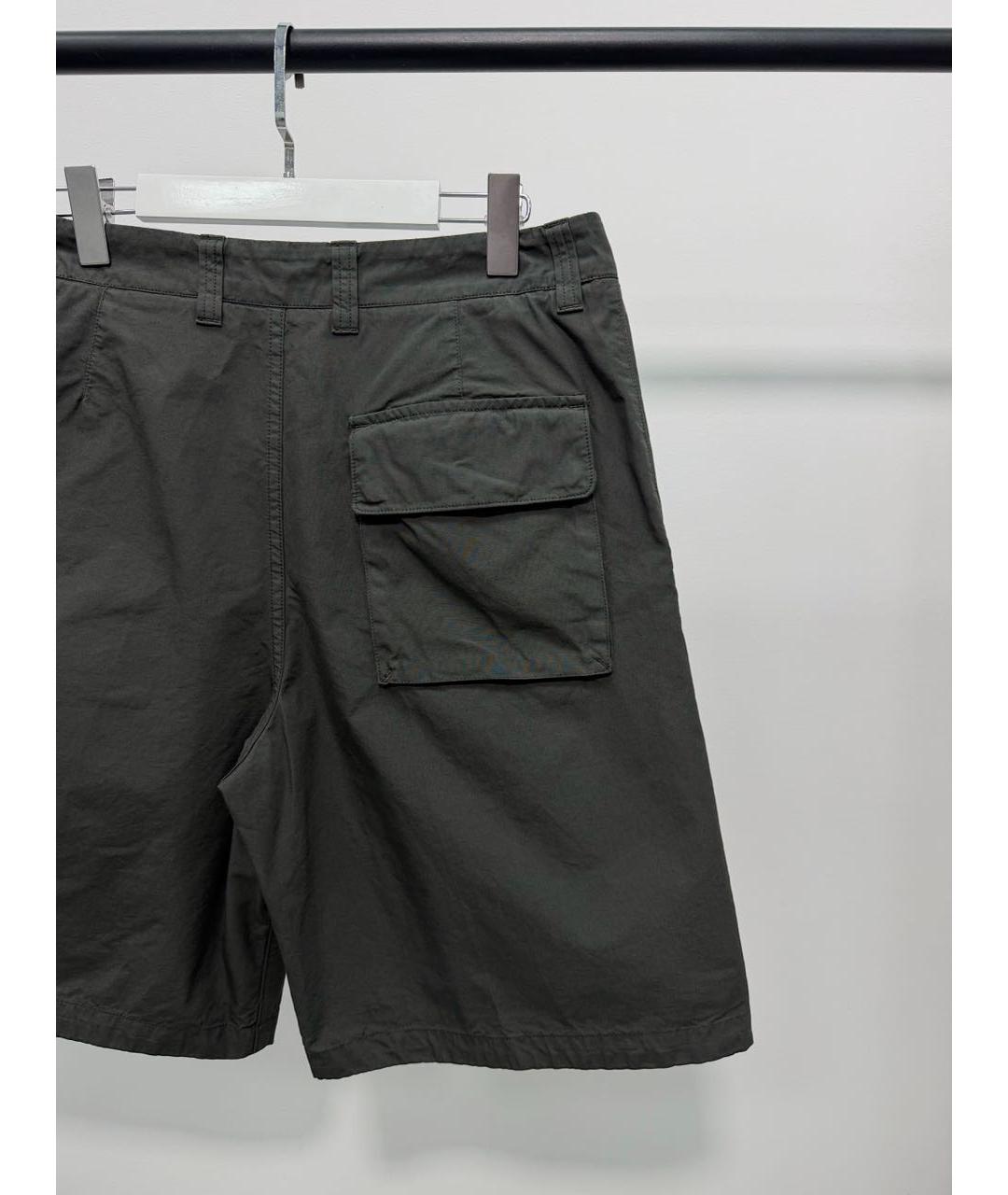 STONE ISLAND Зеленые хлопковые шорты, фото 5