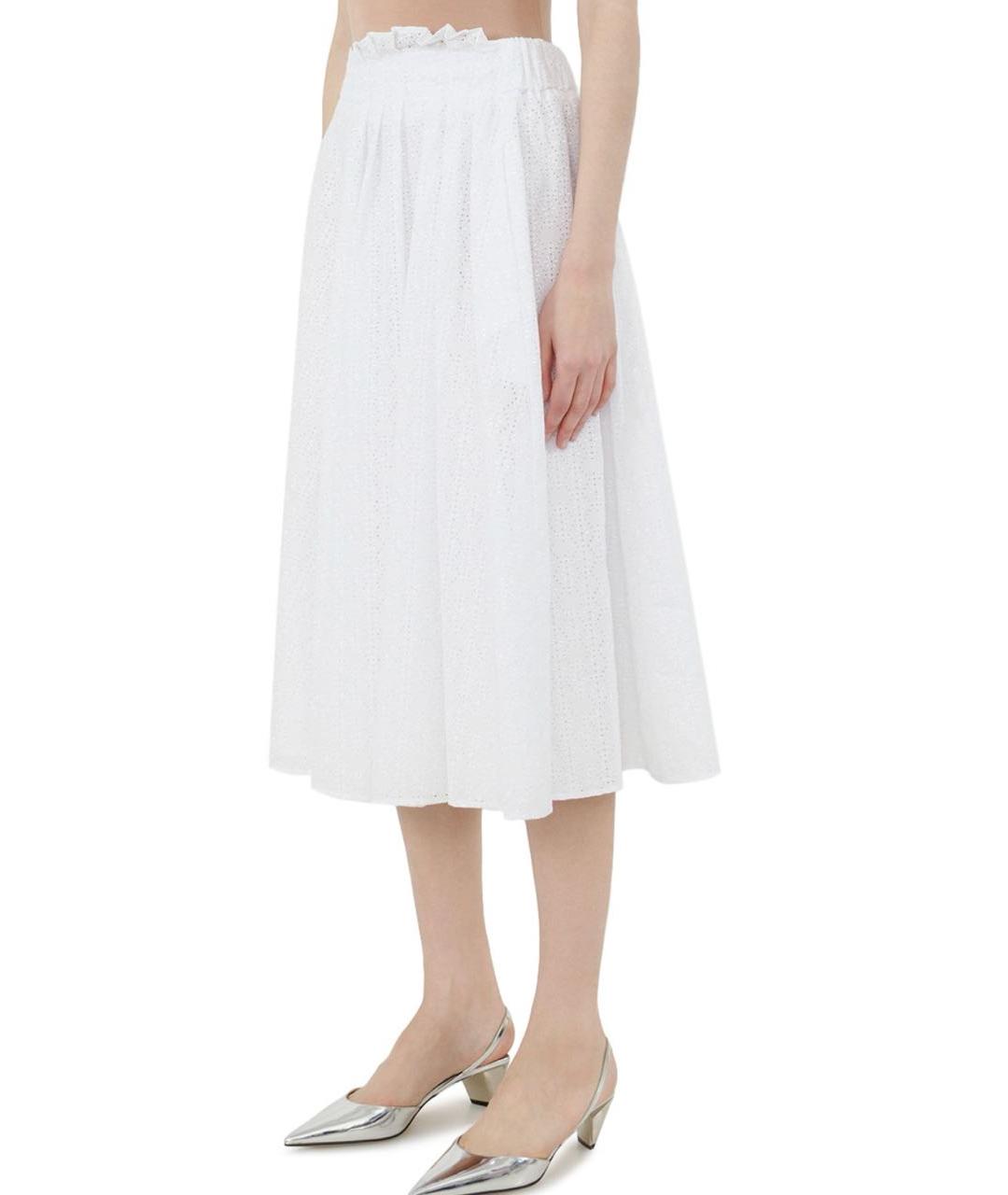 MSGM Белый хлопковый костюм с юбками, фото 4