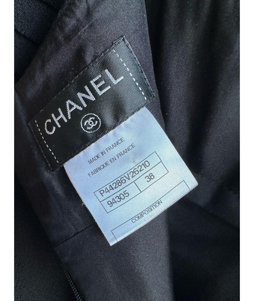 CHANEL Черная шерстяная юбка миди, фото 2